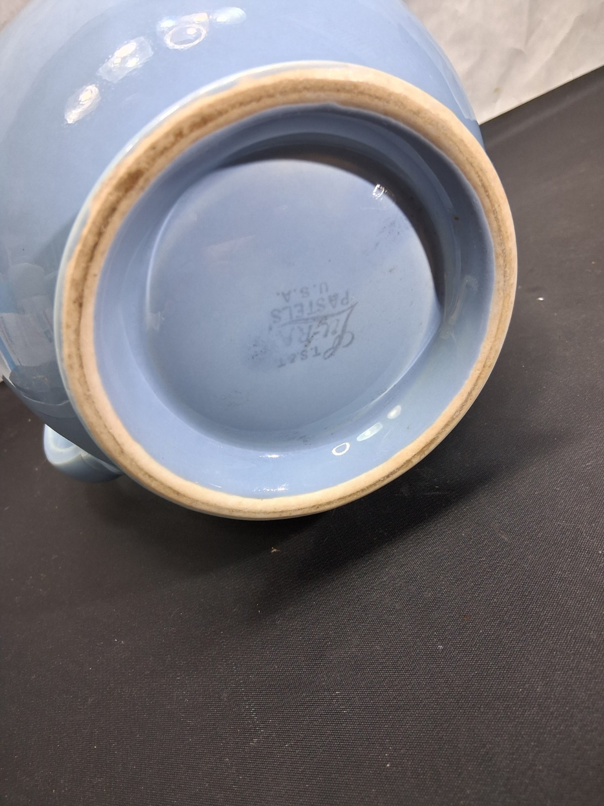 LuRay Pastels Windsor Blue Pitcher Water Jug Taylor Smith Taylor TS&T