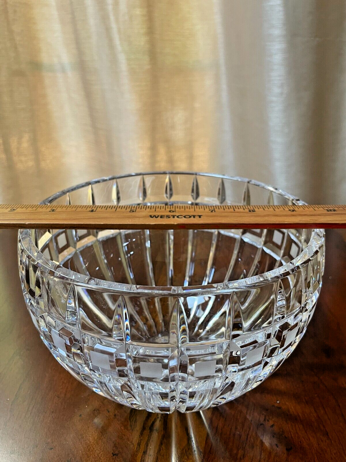 Marquis by Waterford Crystal Quadrata 7.5 in Bowl Centerpiece