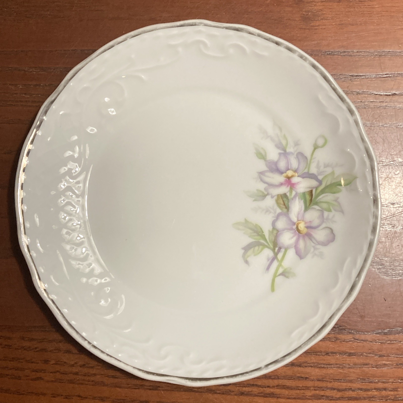 9 Vintage Mismatched China Lunch Cake Plates Floral Design @ 7.25-8.25” Dia