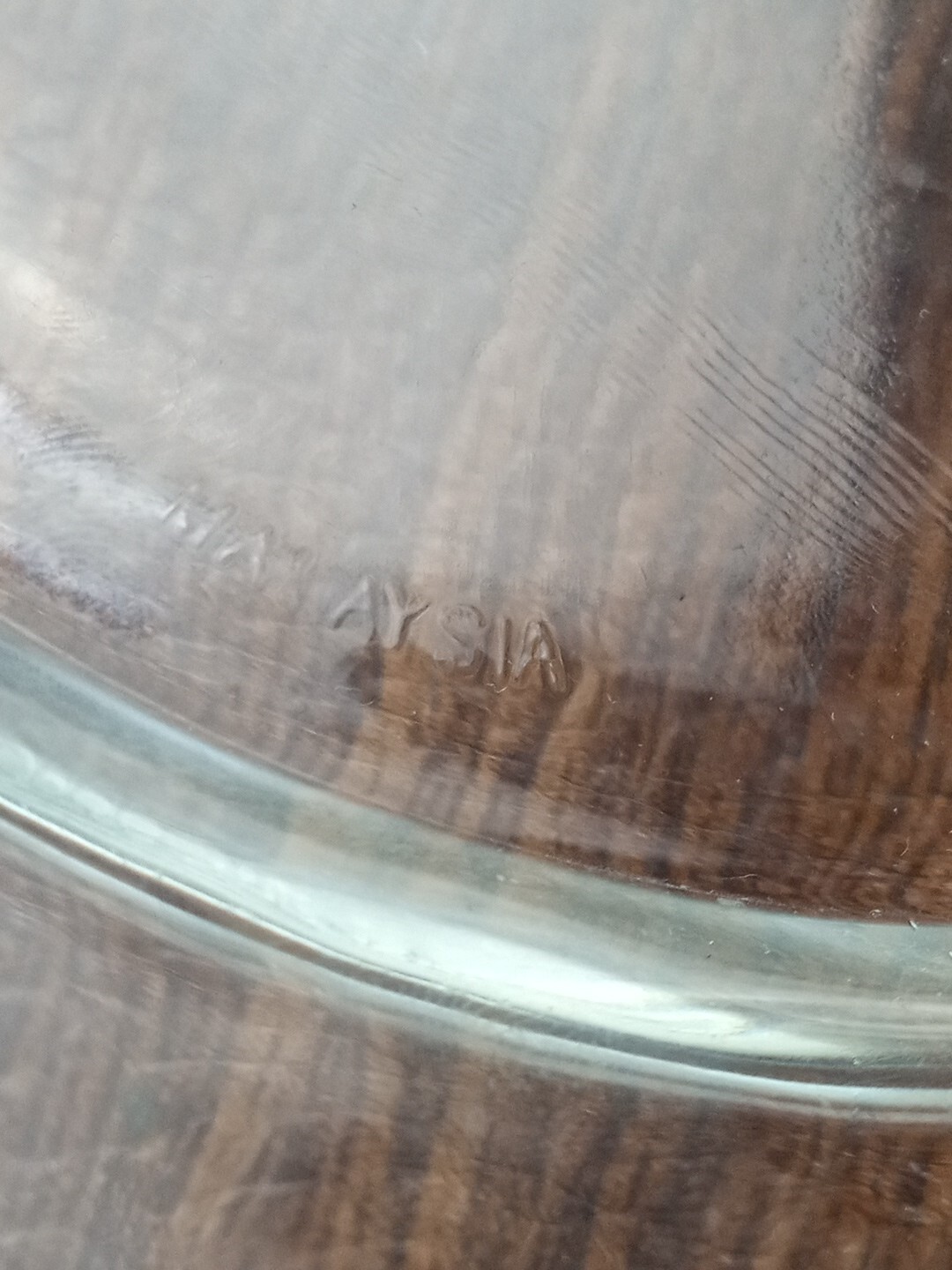 KIG Indonesia Clear Pressed Glass 7″ Set of 3 Vintage