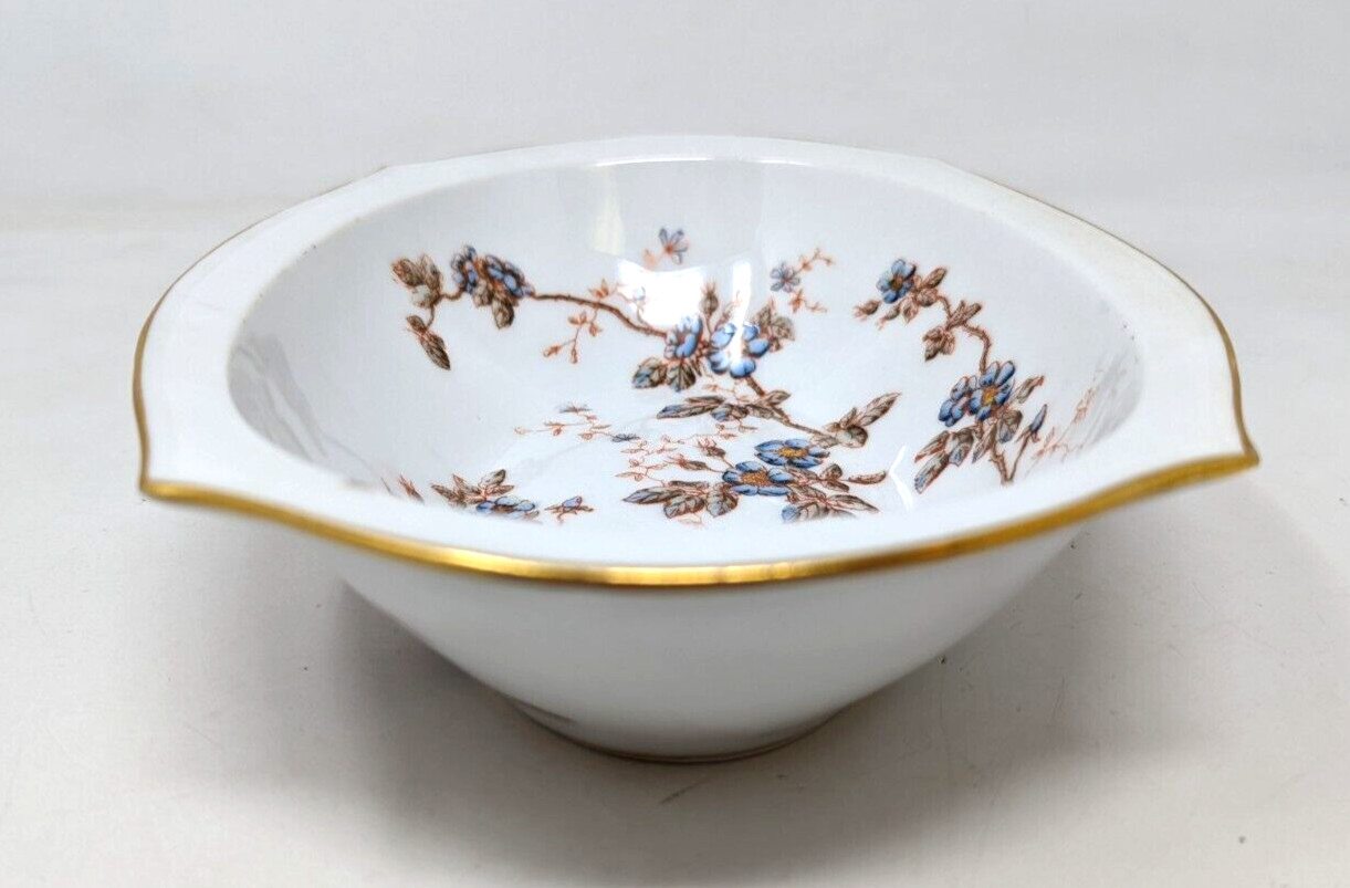VTG D&C Delinieres Limoges Dorique Blue Blossom Vegetable Serving Bowl Dish KP21
