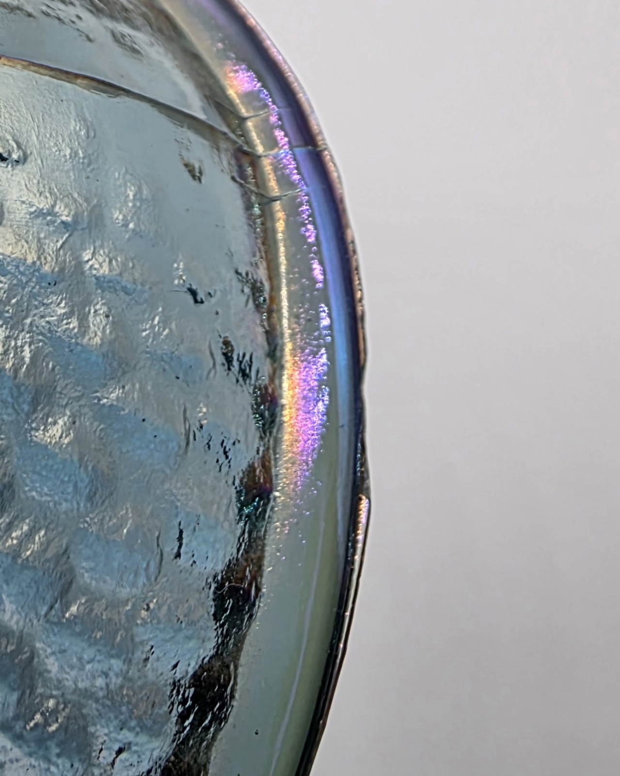 Vintage Indiana Blue Iridescent Carnival Glass Hen On Nest Covered Candy Dish 7″