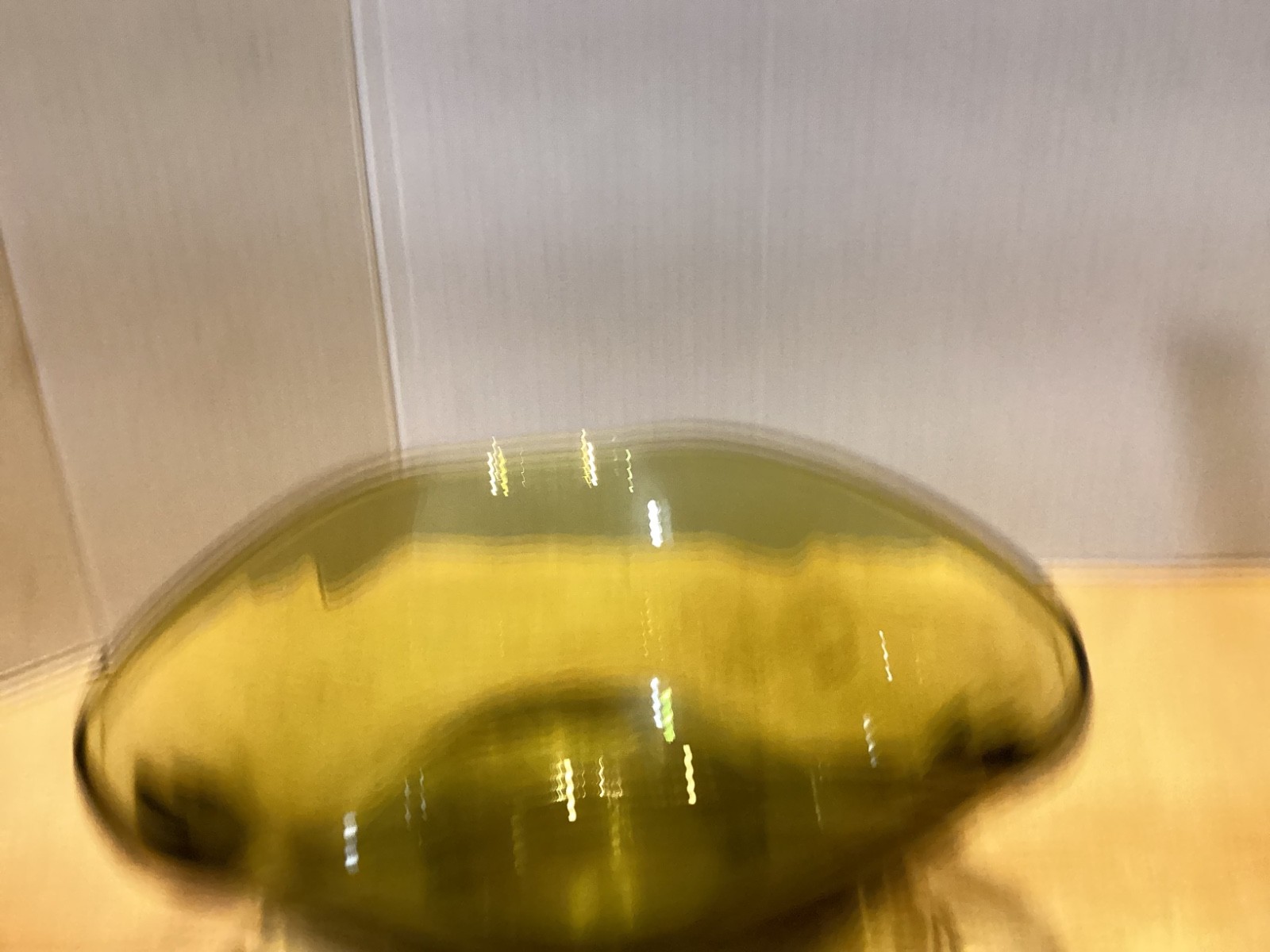 Vintage Anchor Hocking Avocado Green Glass Serving Bowl Pinched Folded Rim