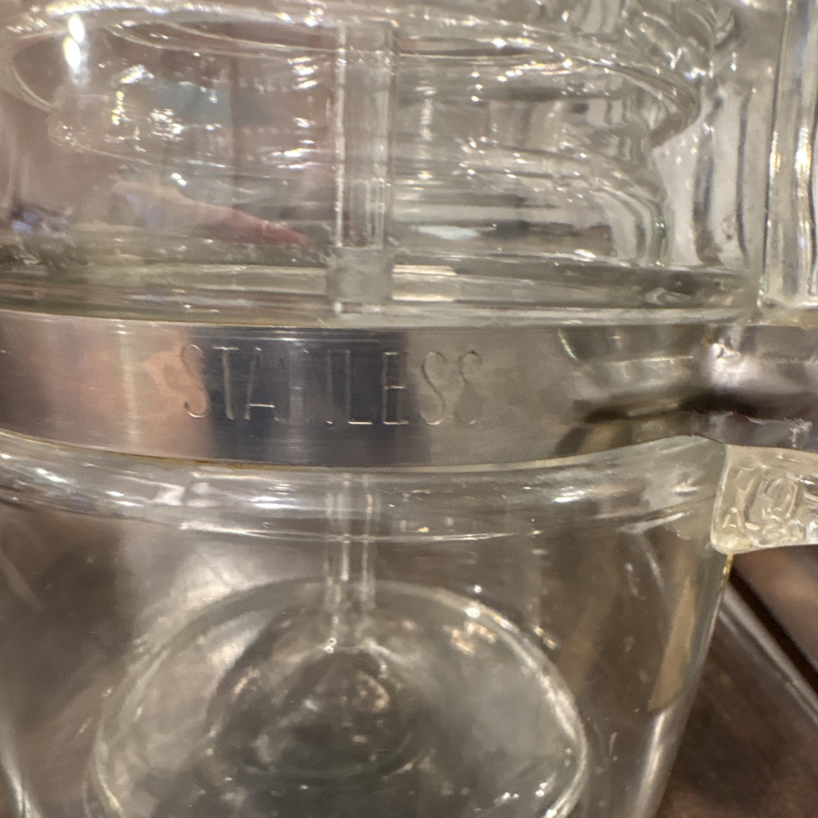PYREX 7756 6-Cup Clear Glass Tea Pot w/ Stainless Band Lid & Infuser, 3pc