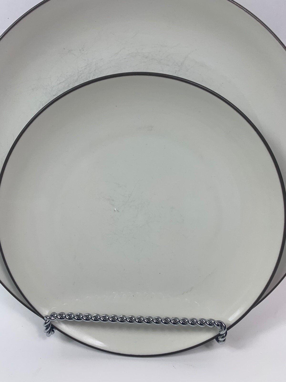 NORITAKE COLORWAVE CHOCOLATE SALAD PLATE(S) 8 3/8″ & Dinner Plate 10 3/8”