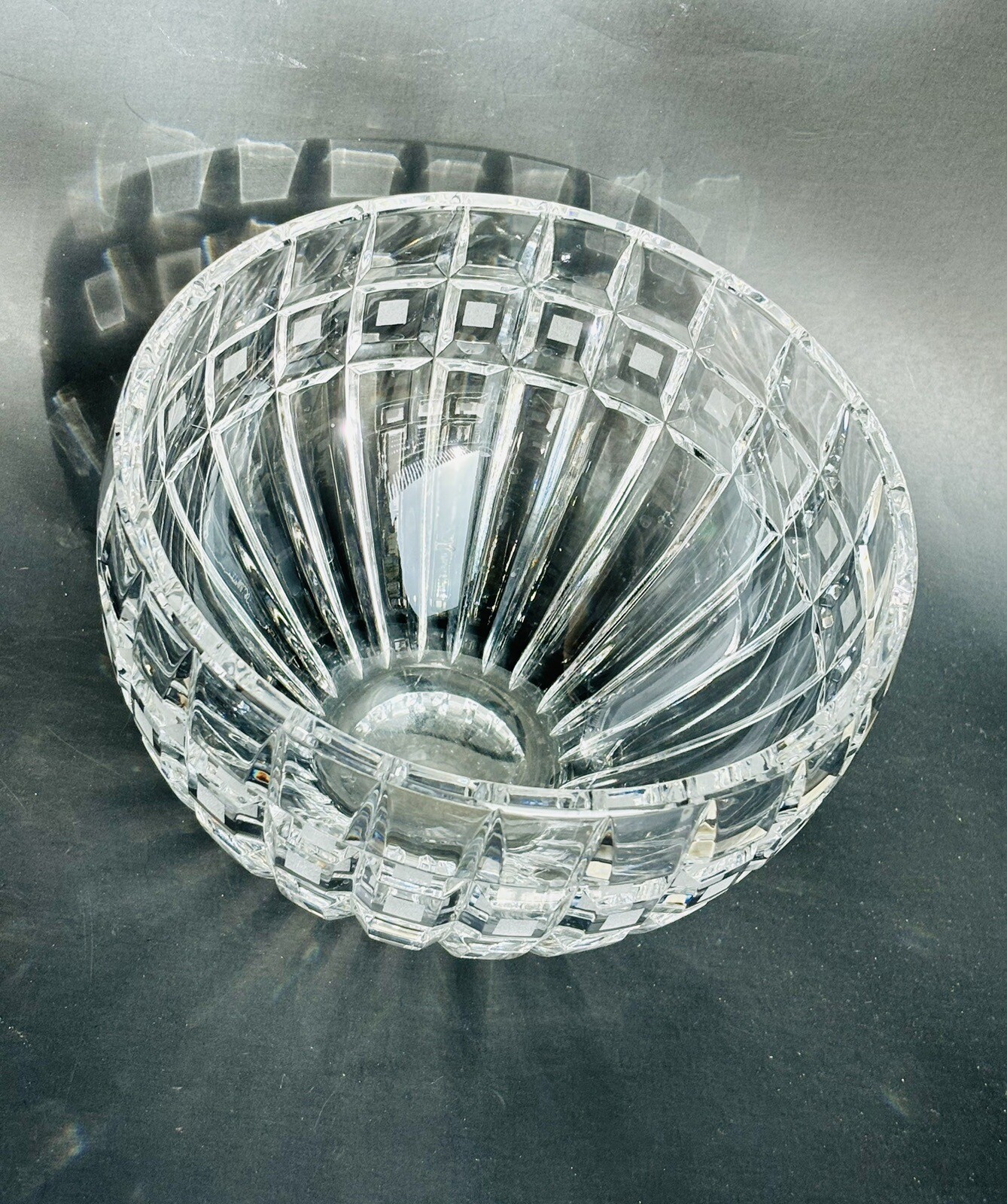 Waterford Marquis Glass Crystal QUADRATA Fruit Bowl 8″ Made In Poland
