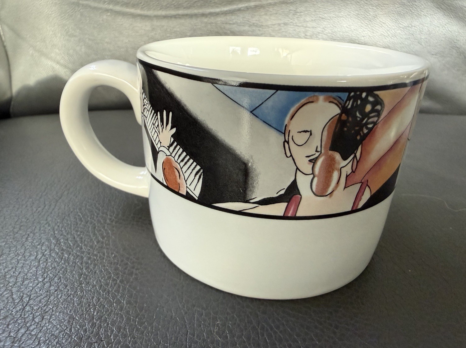 3- Sakura “Tango” #993” Coffee Cups Art Deco By Sue Kimzin DISC 1993-1994