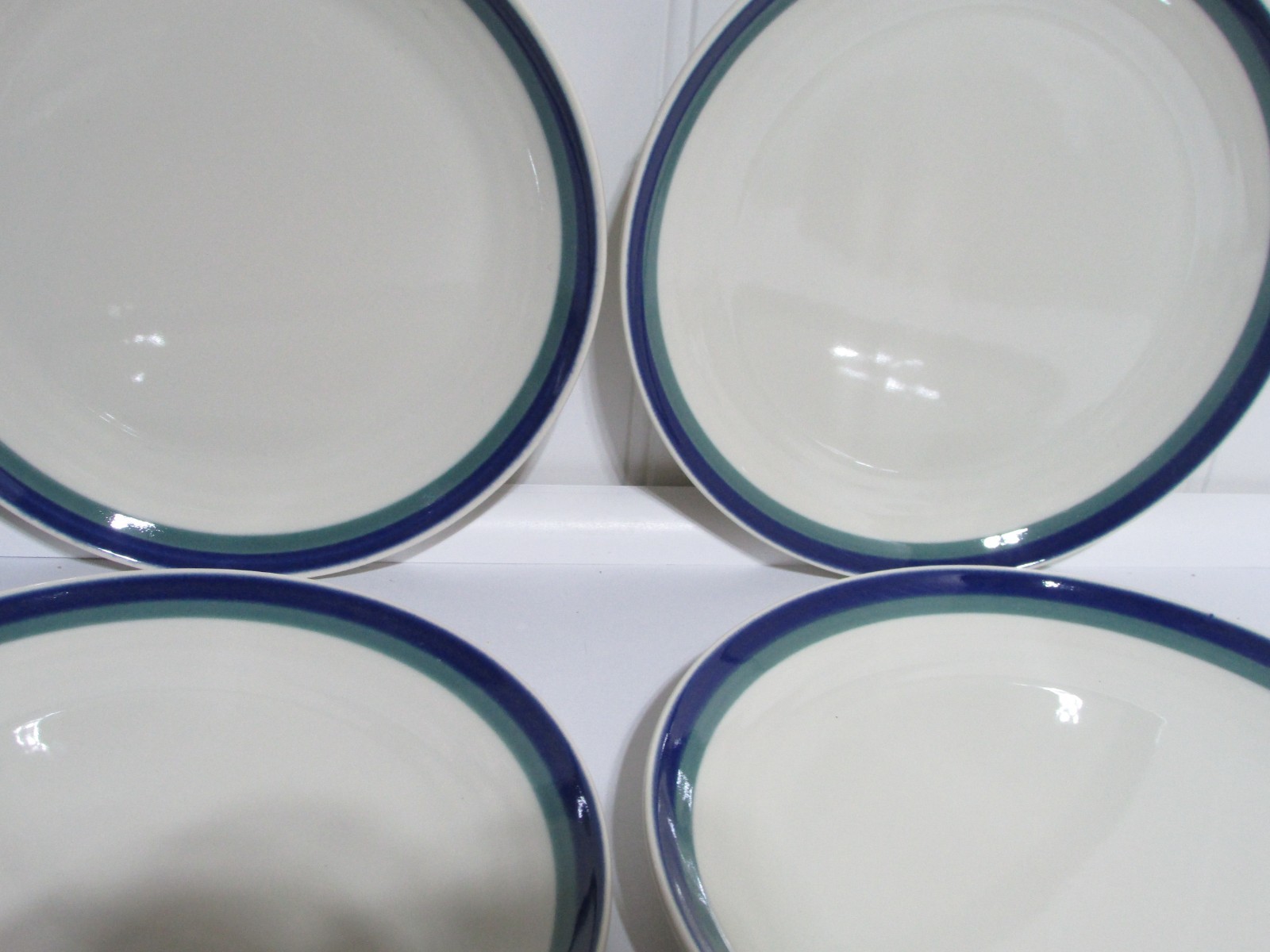 Pfaltzgraff Northwinds 8.5″ Lunch Luncheon Plates Set of 4 Rare USA