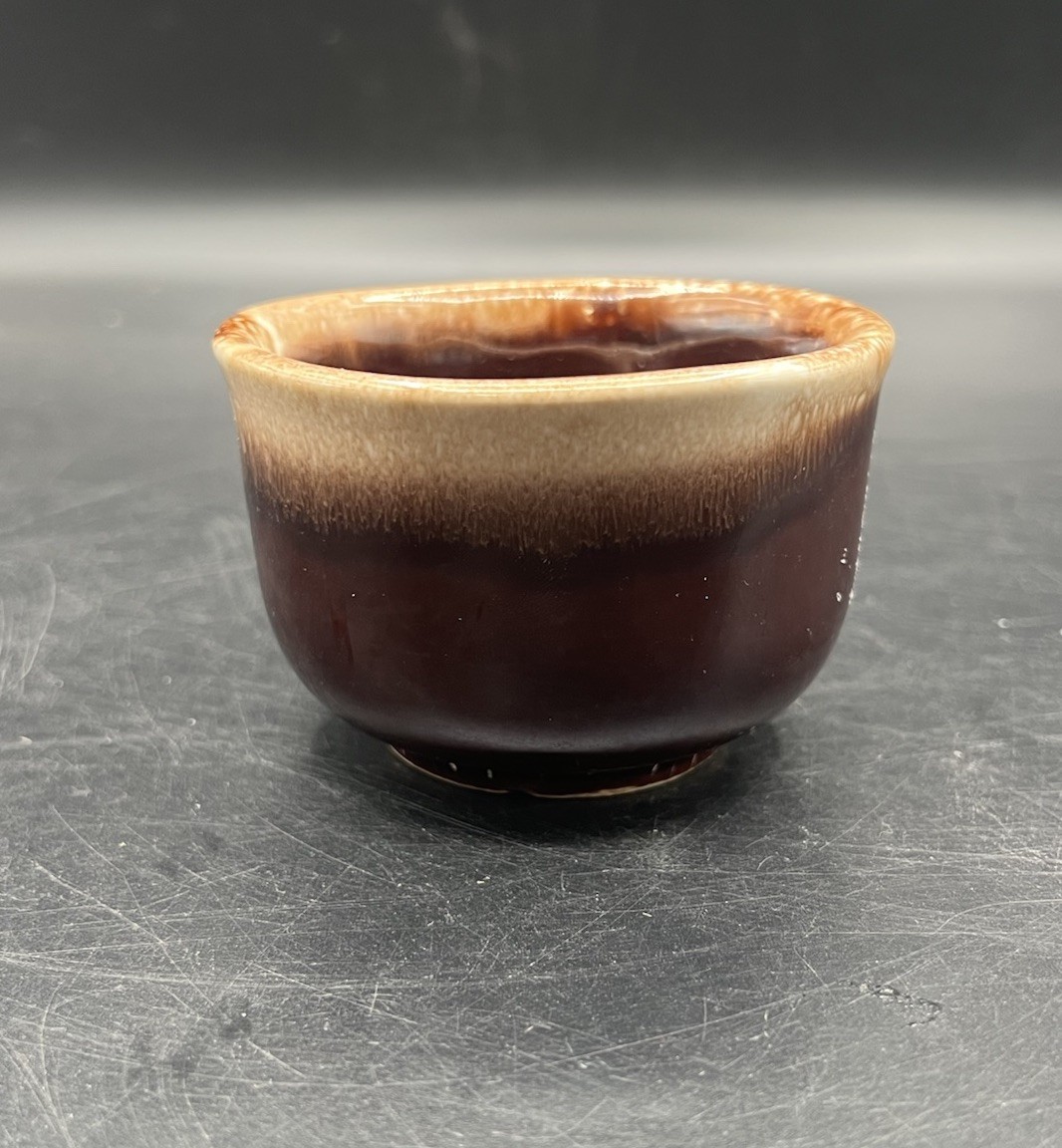 McCoy Pottery Bowl Brown Drip Glaze #7010 USA Vintage 3.5”