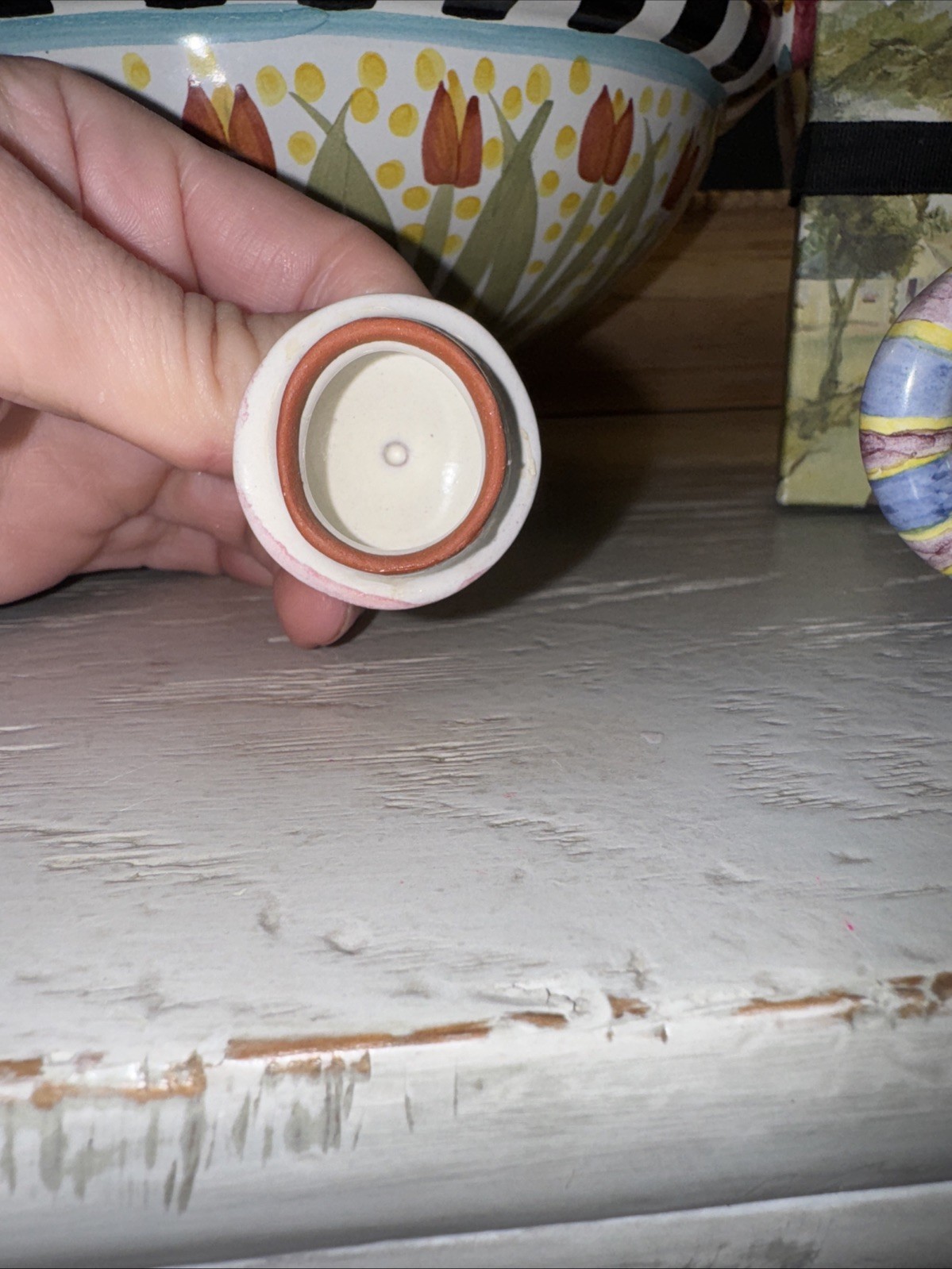Mackenzie Childs Miniature Teapot