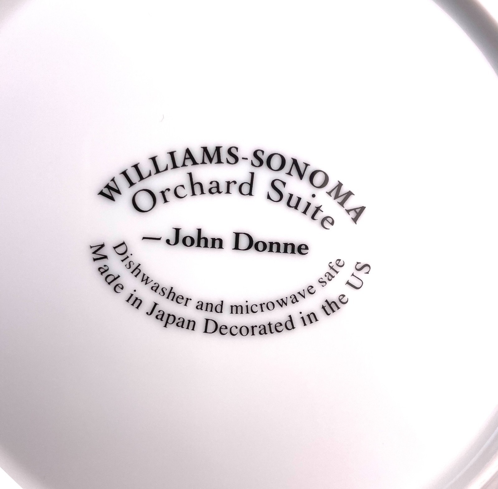 Set 4 WilliamsSonoma Orchard Suite Plates Fruit Design 7.75″ Japan Decorated USA
