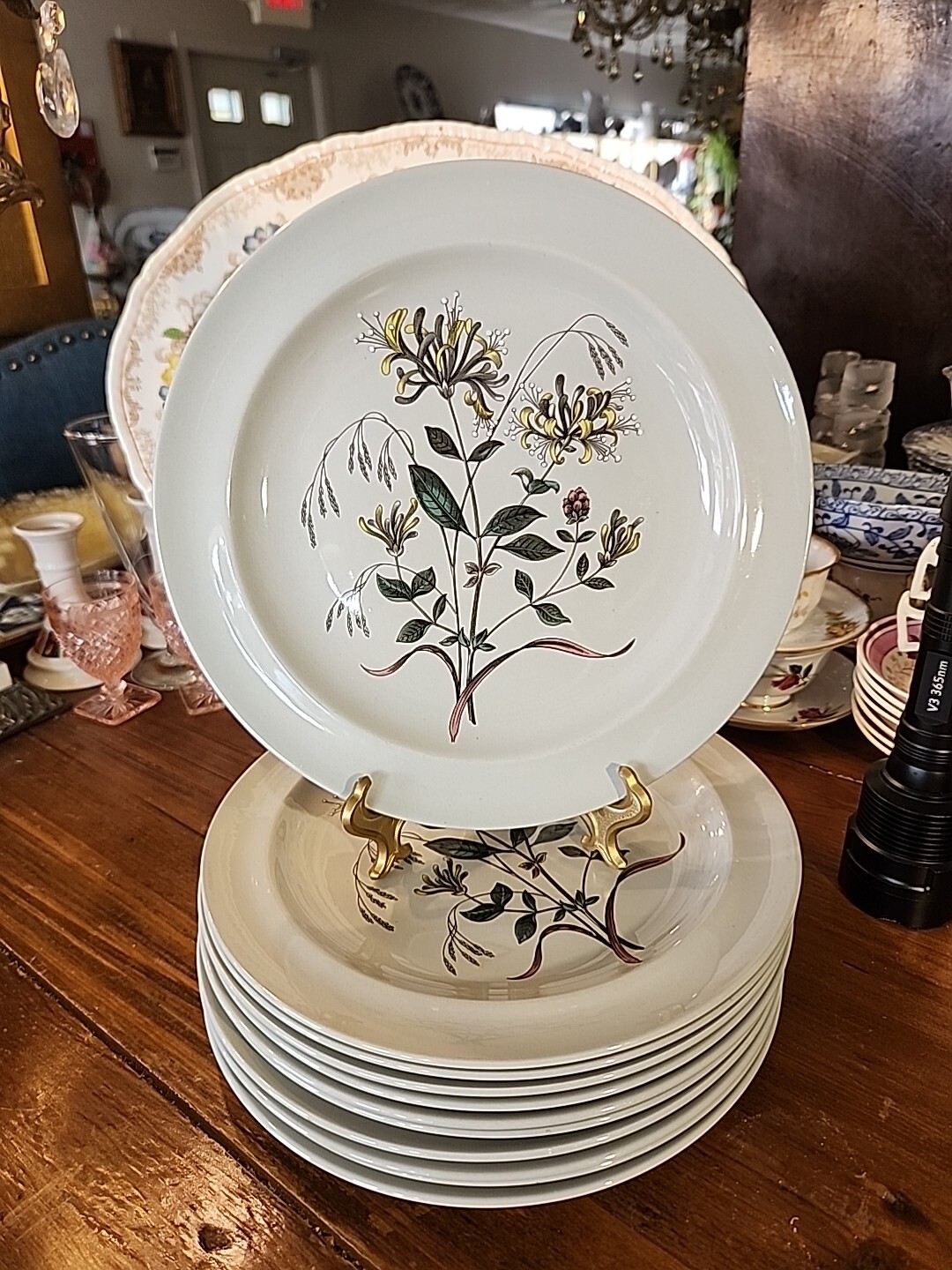 Botanical Wedgwood Etruria Country Lane Dinner Plate, Vintage Farmhouse Country