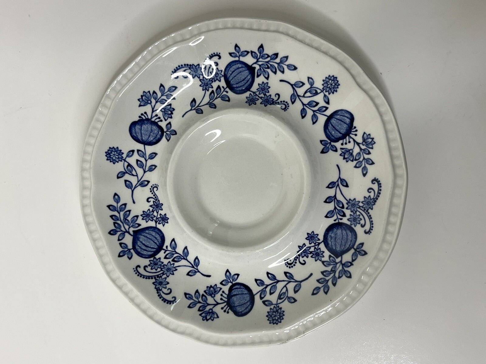 Kensington Ironstone Saucers Set of 7 England Blue Coventry Blue Onion