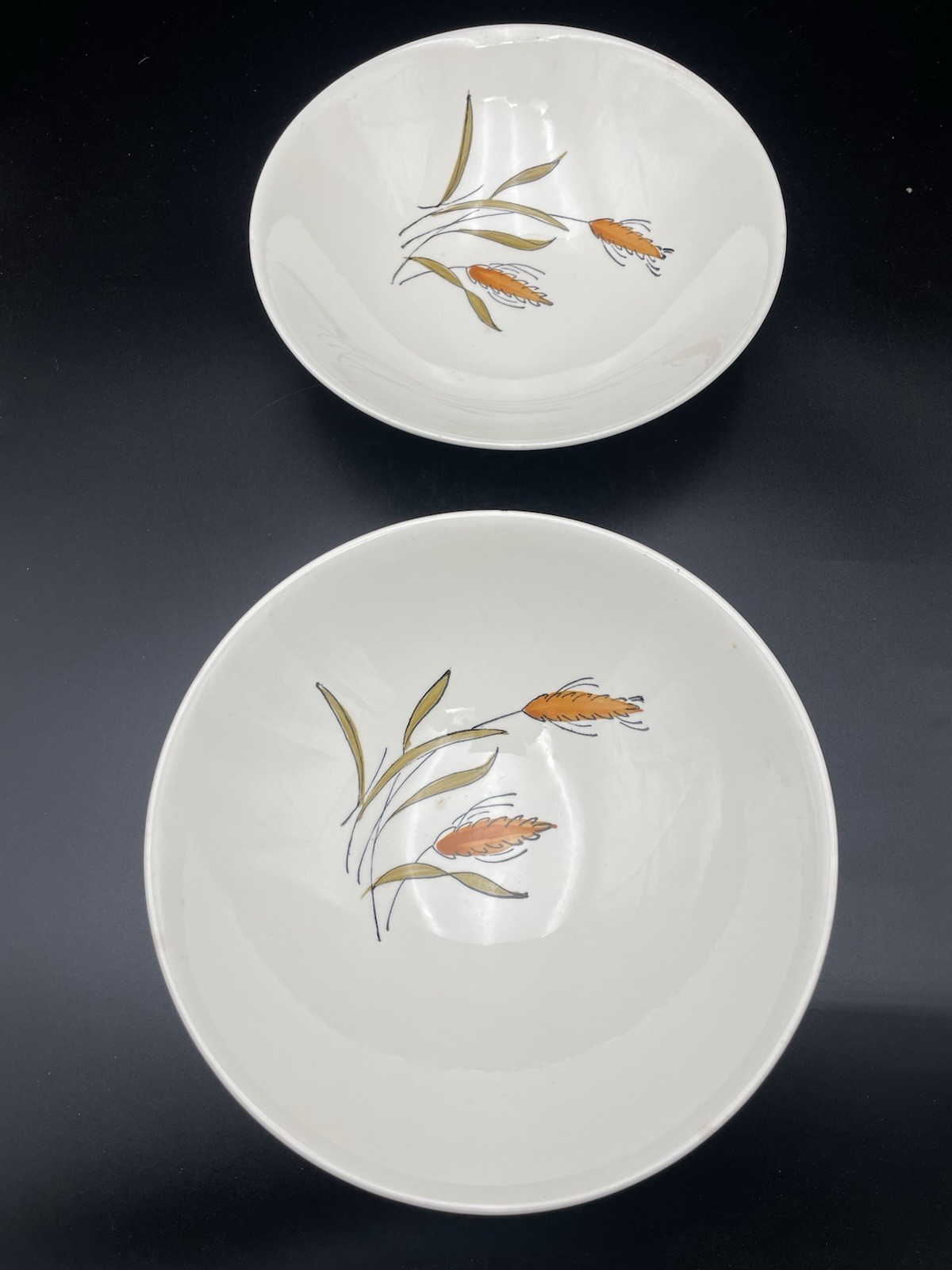 Blue Ridge Wheat Pattern 9” Bowls