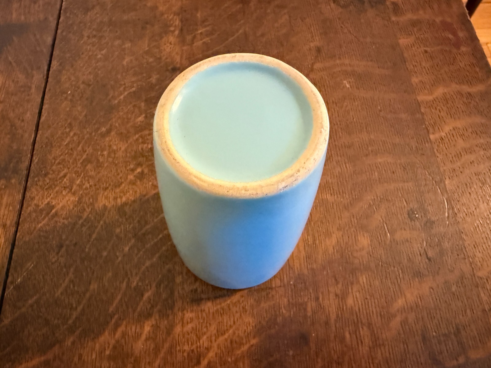 Vintage La Solana Pottery Turquoise Aqua Blue Tumbler Mug