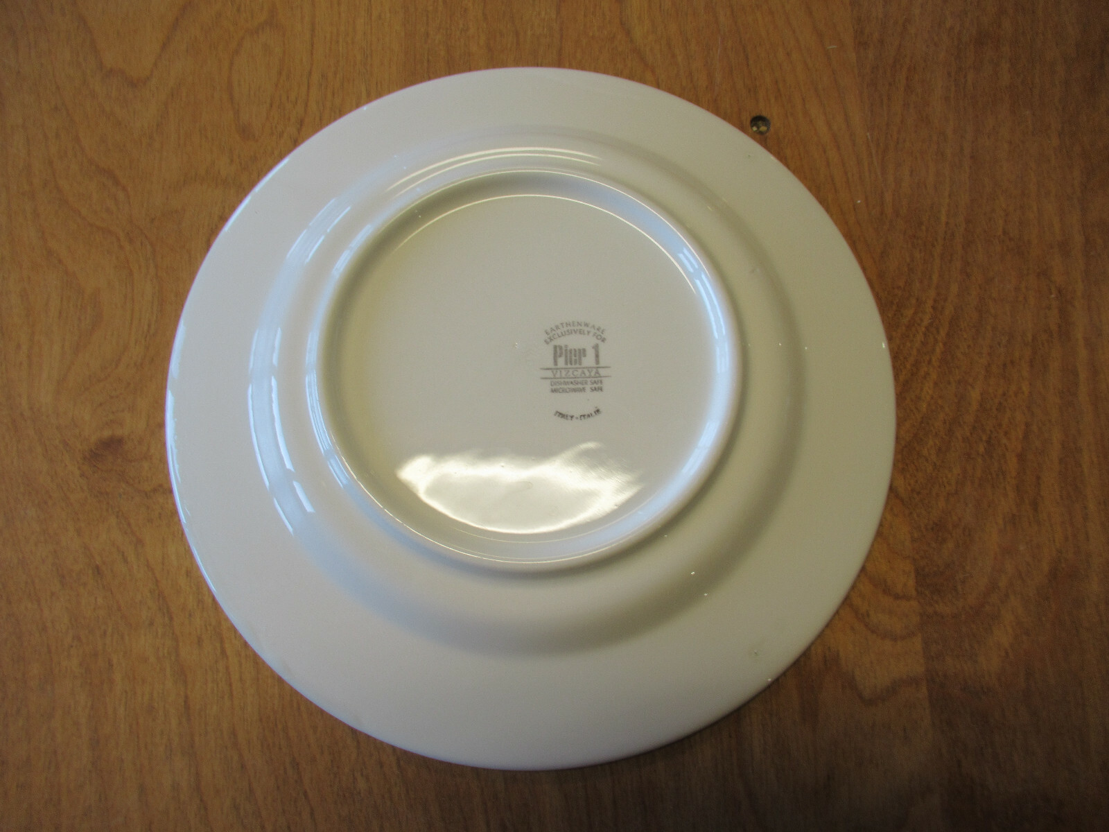 Pier 1 VIZCAYA Dinner Plate 10 1/8″ Blue Rust Gold 1 ea 6 available