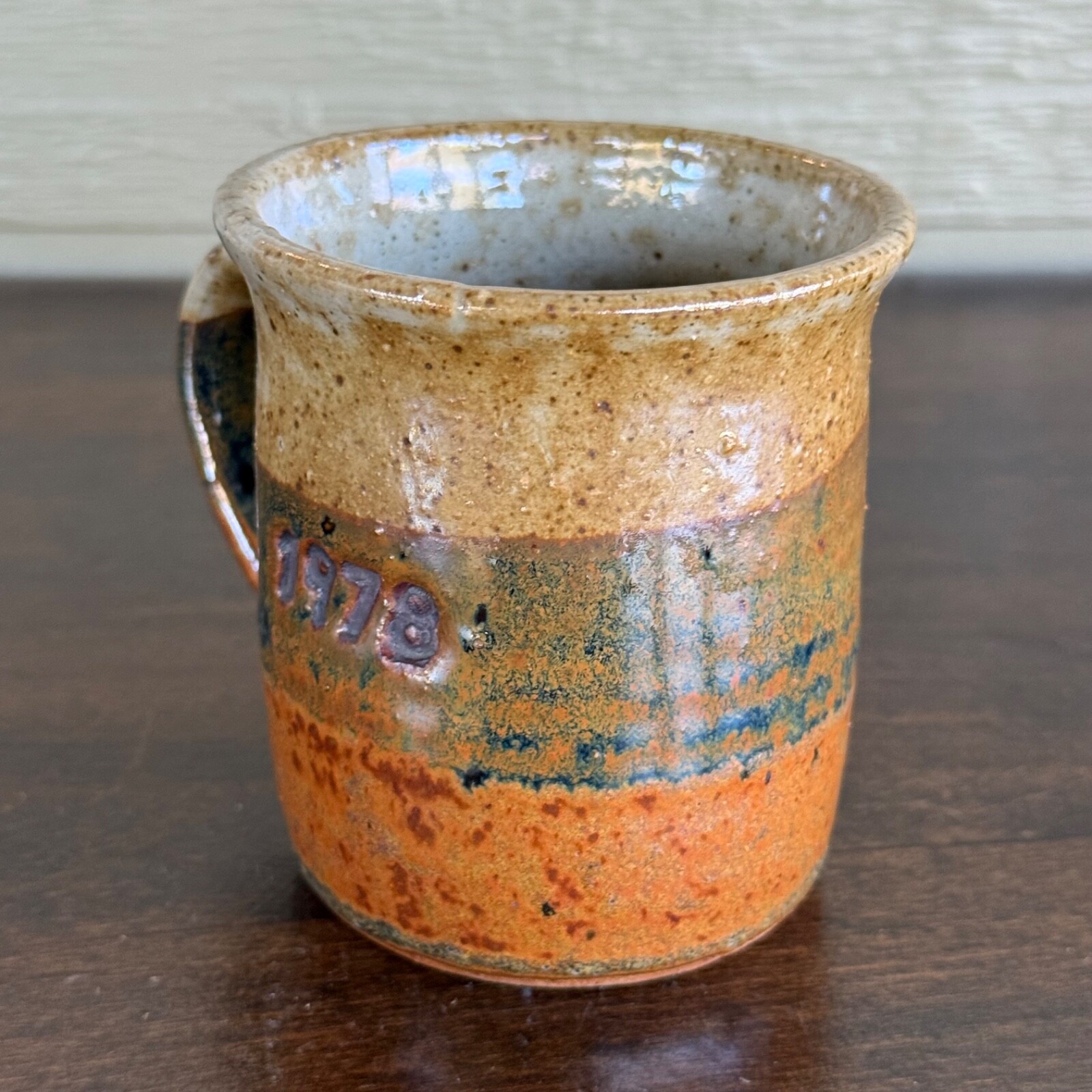 Vintage Barry Jepson Studio Art Pottery Coffee Mug 1978 Beta Sigma Phi Kansas