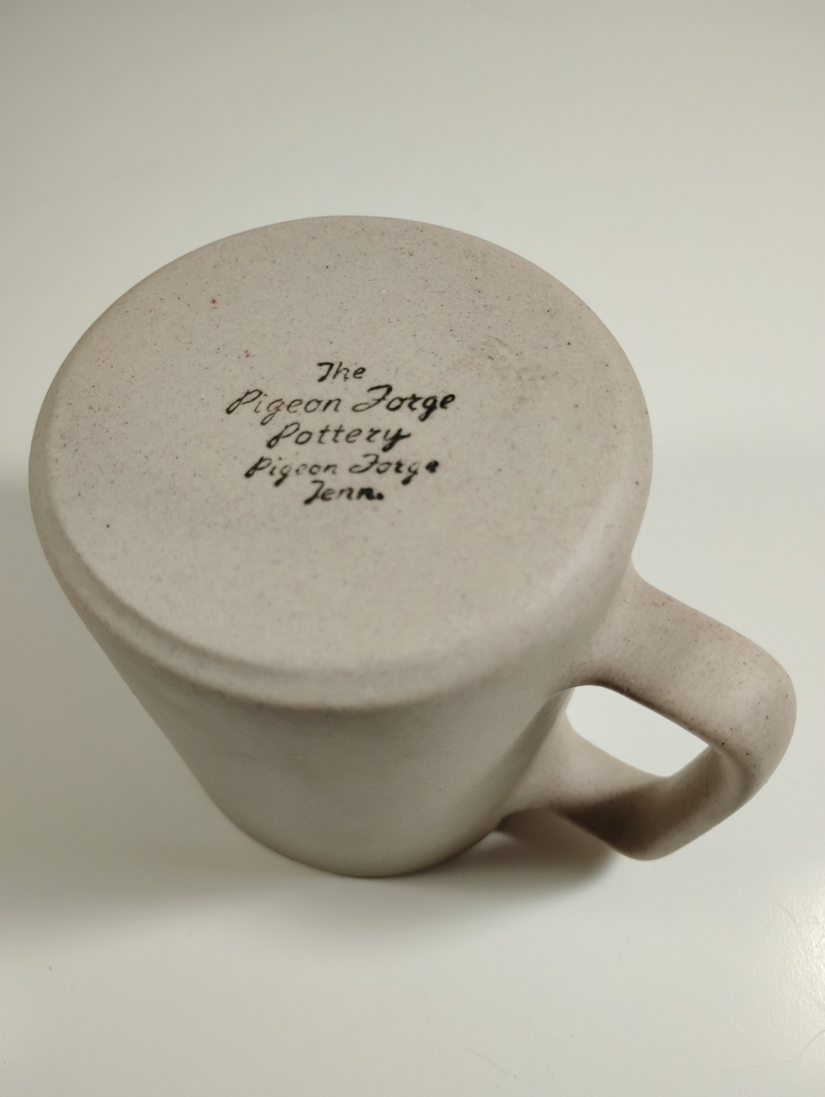 Pigeon Forge Pottery Pi Beta Phi Sorority Coffee Mug Cup Stoneware Blue Gray