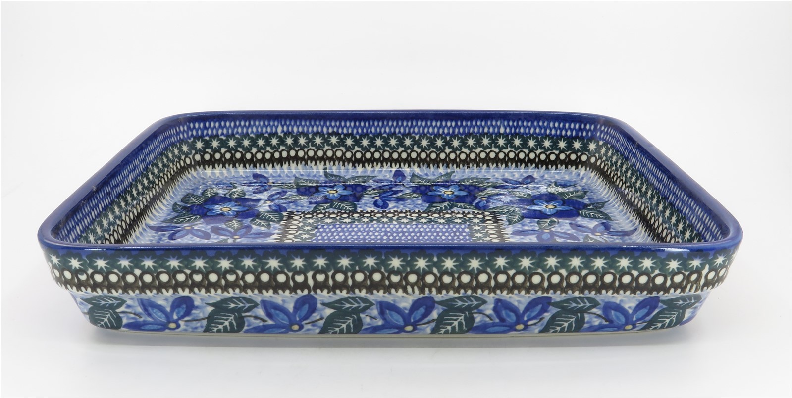 2007 Unikat Polish Pottery Ultimate Bakeware Dish 1864 Teresa Andrukiewicz 11″