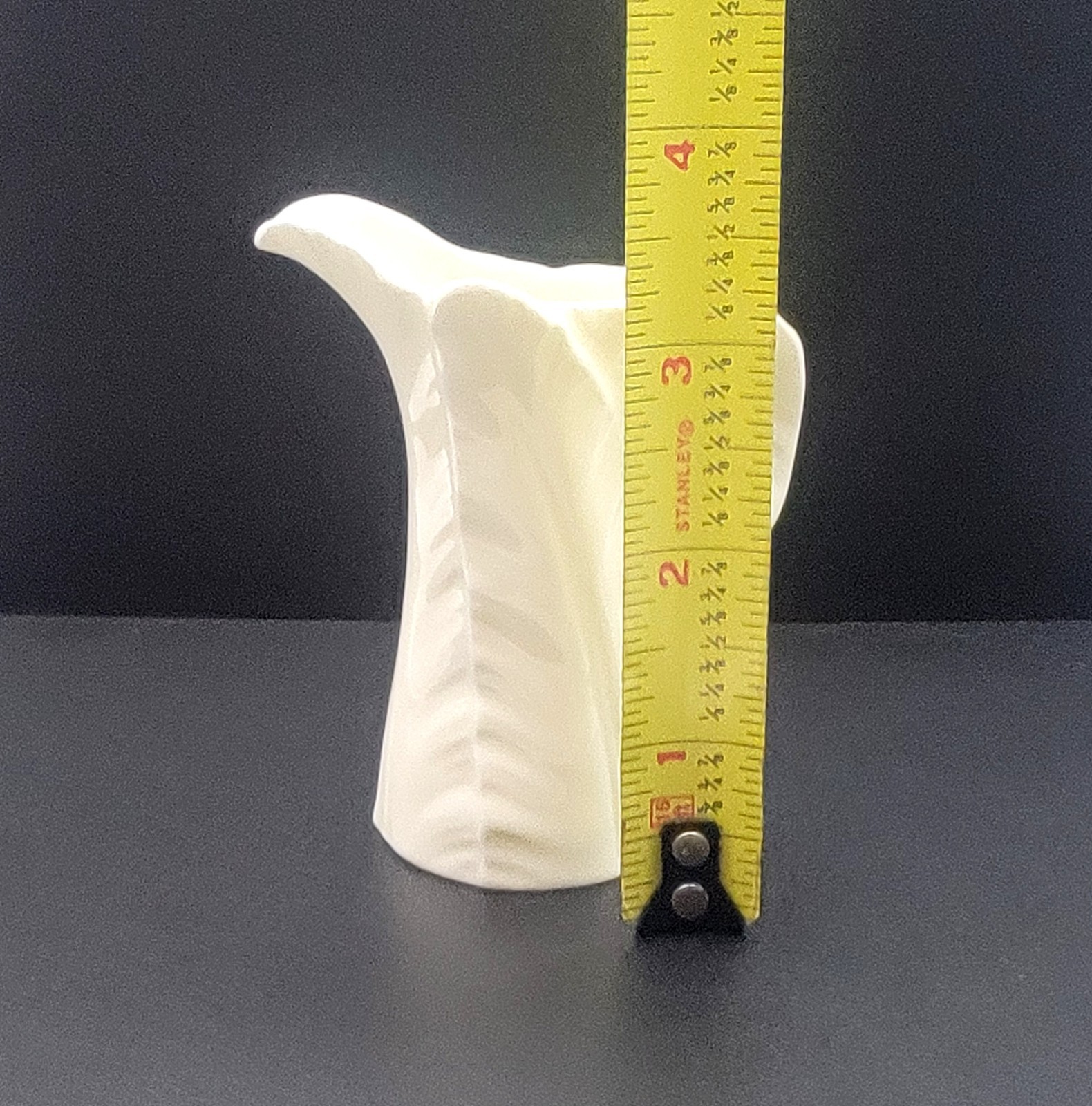 Royal Worcester Fern Leaves Pattern Bone China Vintage Asymmetrical Creamer
