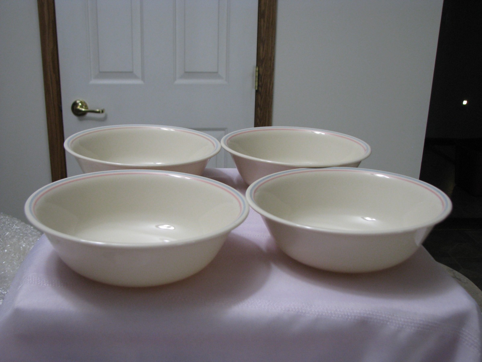 CORELLE ENGLISH BREAKFAST 6 1/4″ CEREAL BOWL Set of (4) “NEW WITHOUT STICKER”