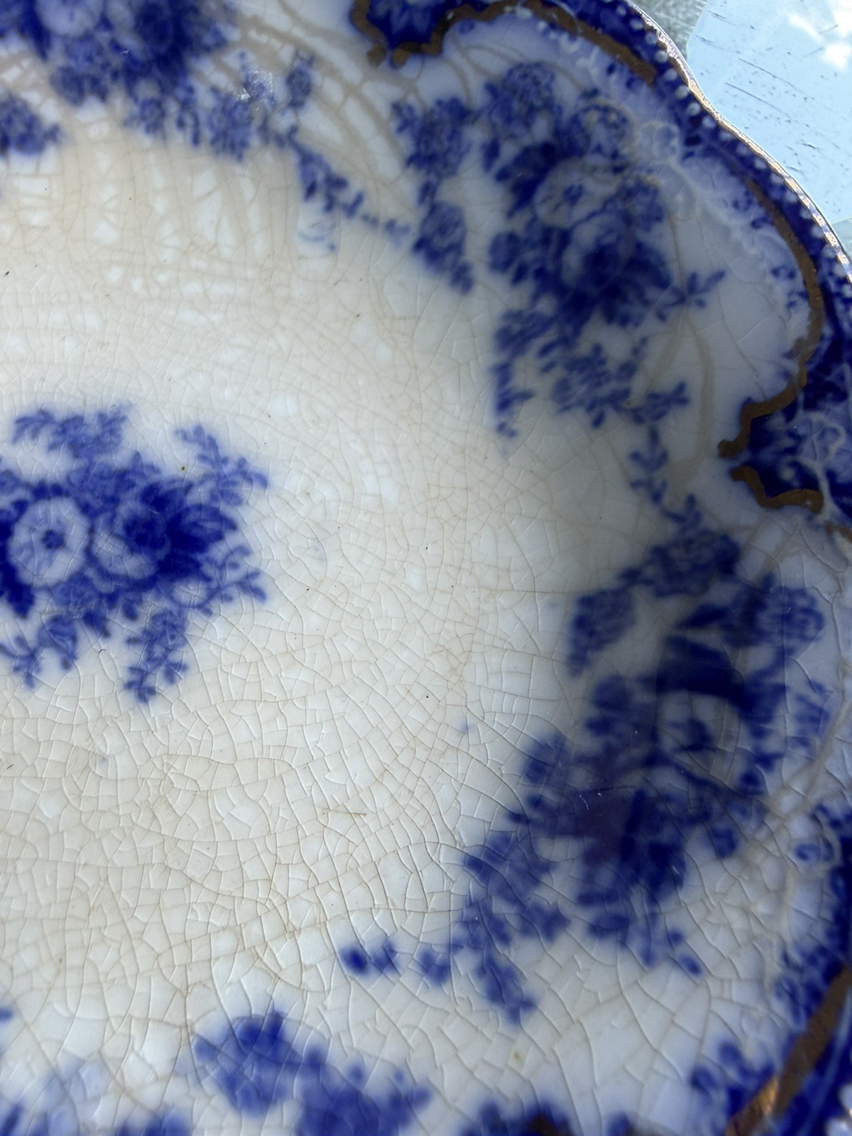 Antique pair of Grindley Florida Pattern Porcelain fruit, dessert bowls