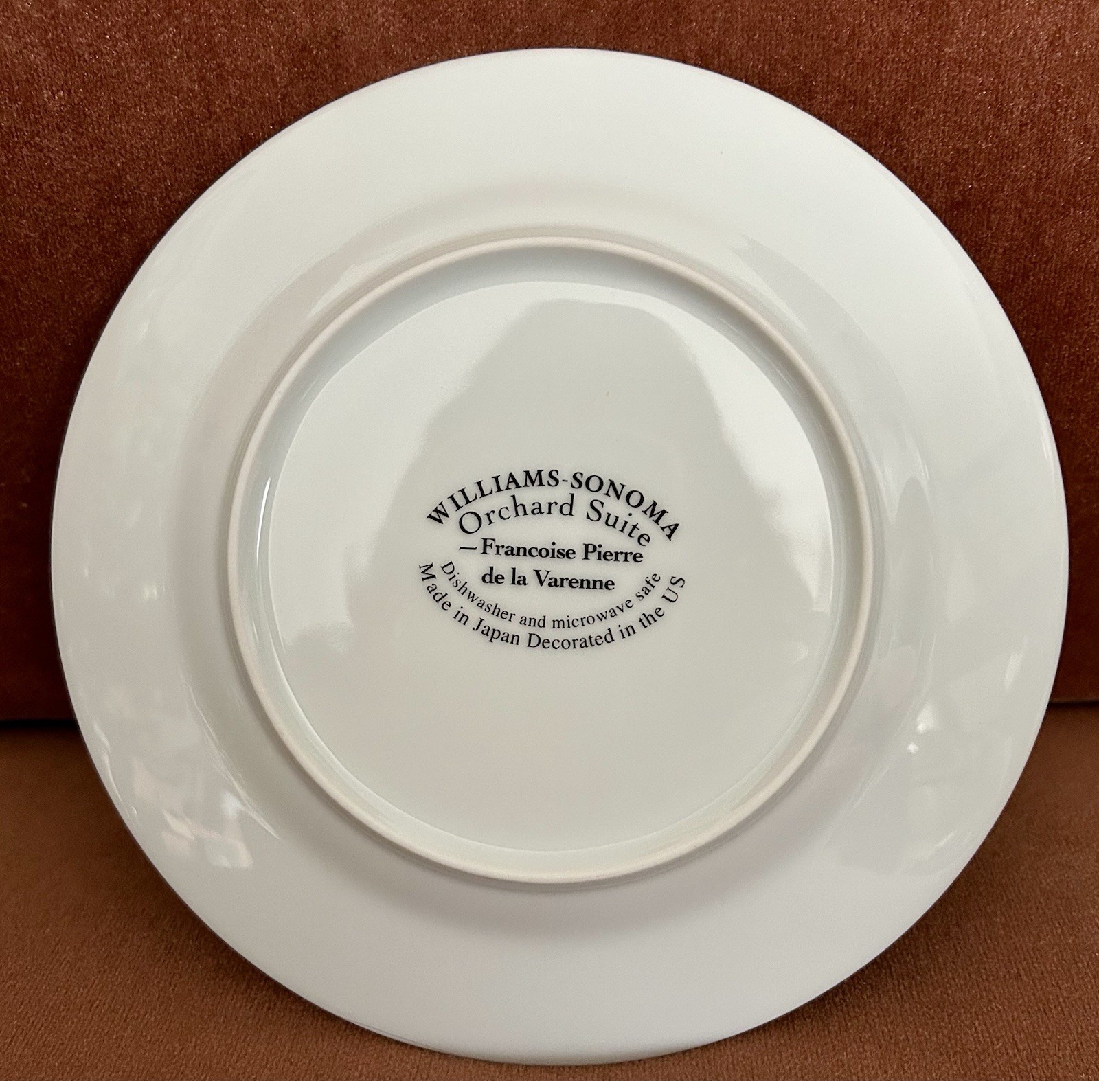 (4) WILLIAMS SONOMA Orchard Suite Ceramic Salad Bread Dessert Plates 7-3/4”