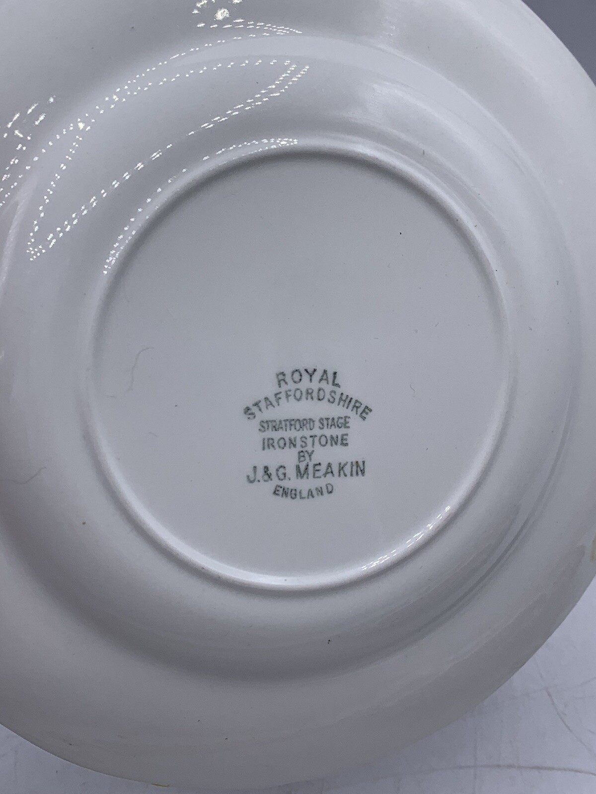 J & G Meakin 2 Bread Plates Stratford Stage Royal Staffordshire Ironstone Brown