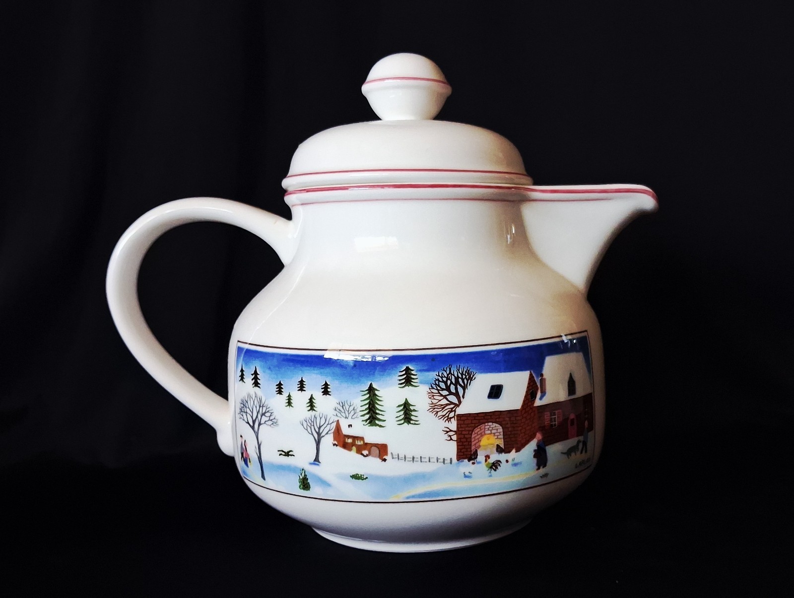Villeroy & Boch NAIF CHRISTMAS Porcelain Teapot With Lid