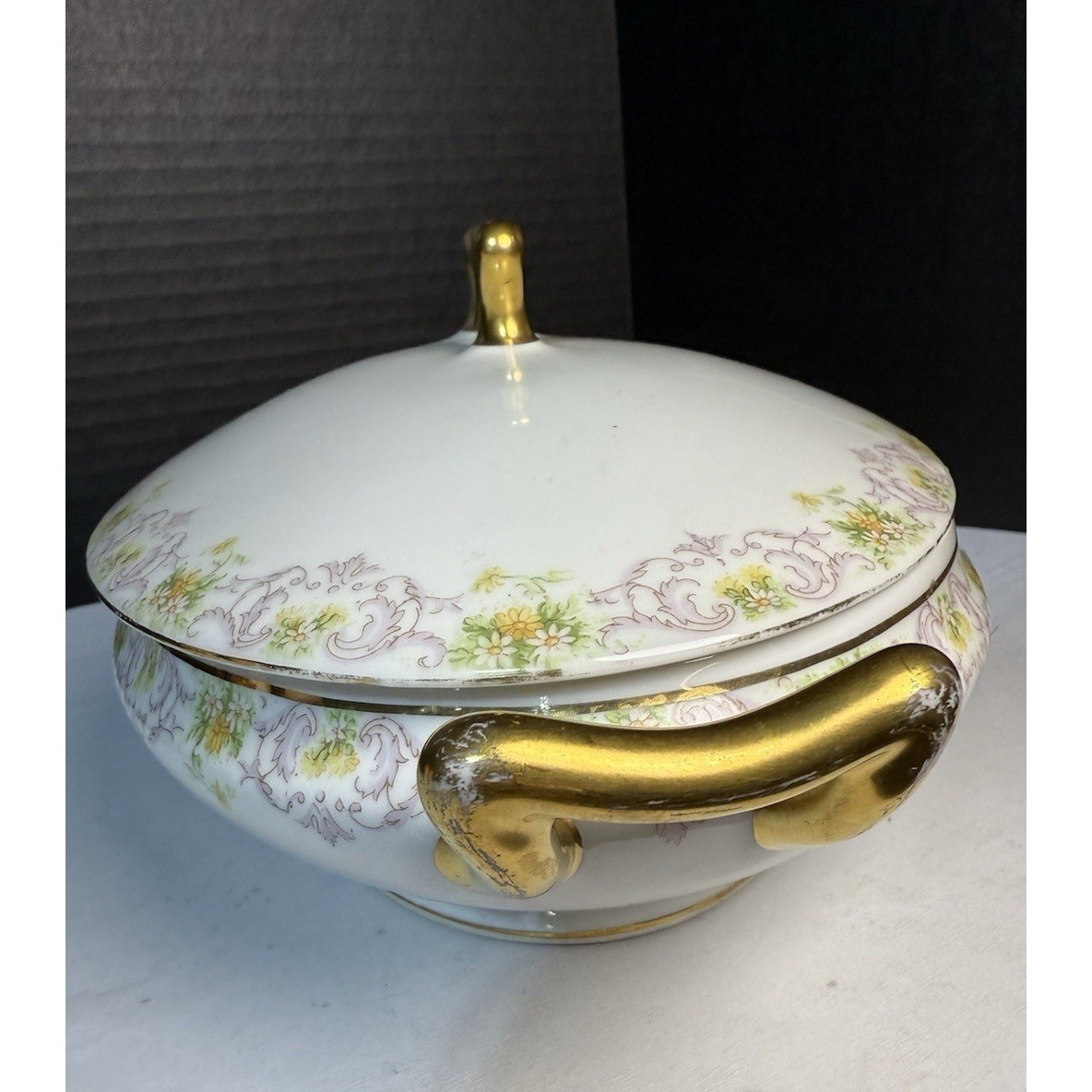 ATQ Limoges Elite Works Bawo & Dotter BWD647 Oval Covered Vegetable Server 12″