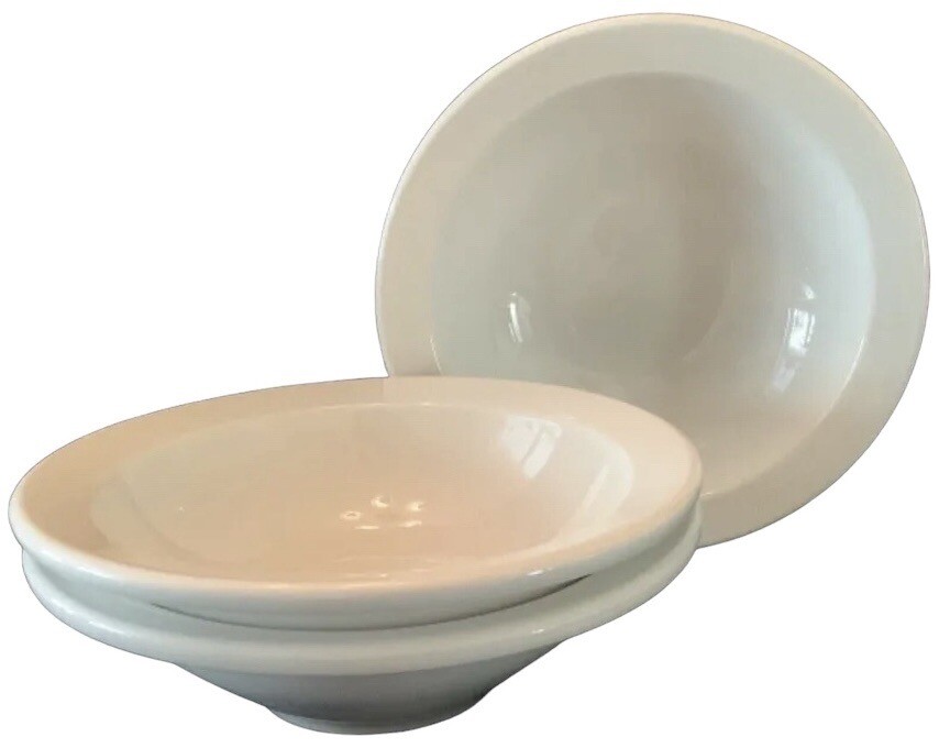 Lot Of 3 SYSCO Restaurant Ware Bowls Off-White 6-1/4” Cereal 9486788 Free Ship