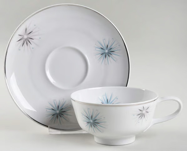 MCM Easterling “Celestial” Atomic china and serveware various pieces
