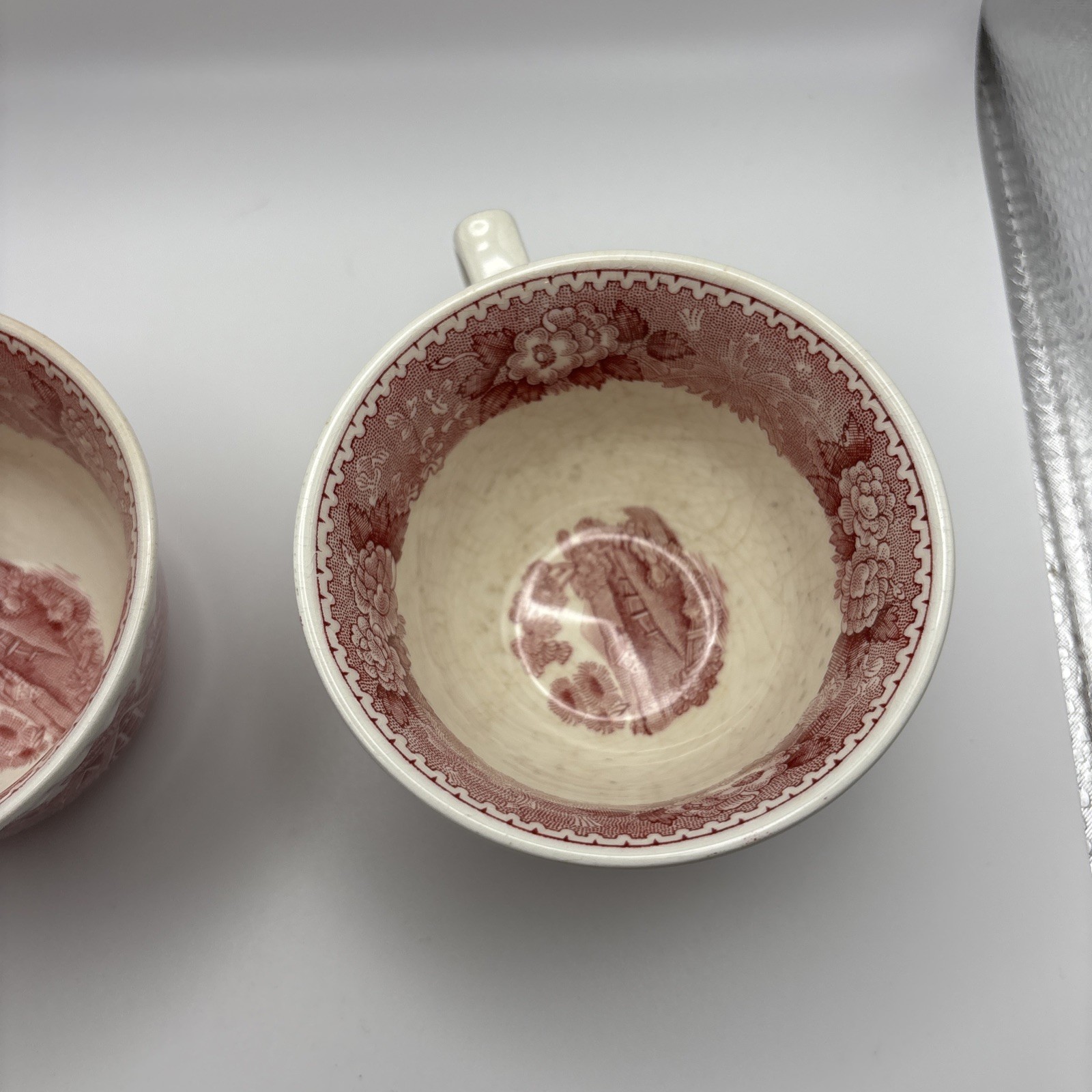 English Adams Set 2 Tea Cup and Saucer Vintage English Scenic England Horse