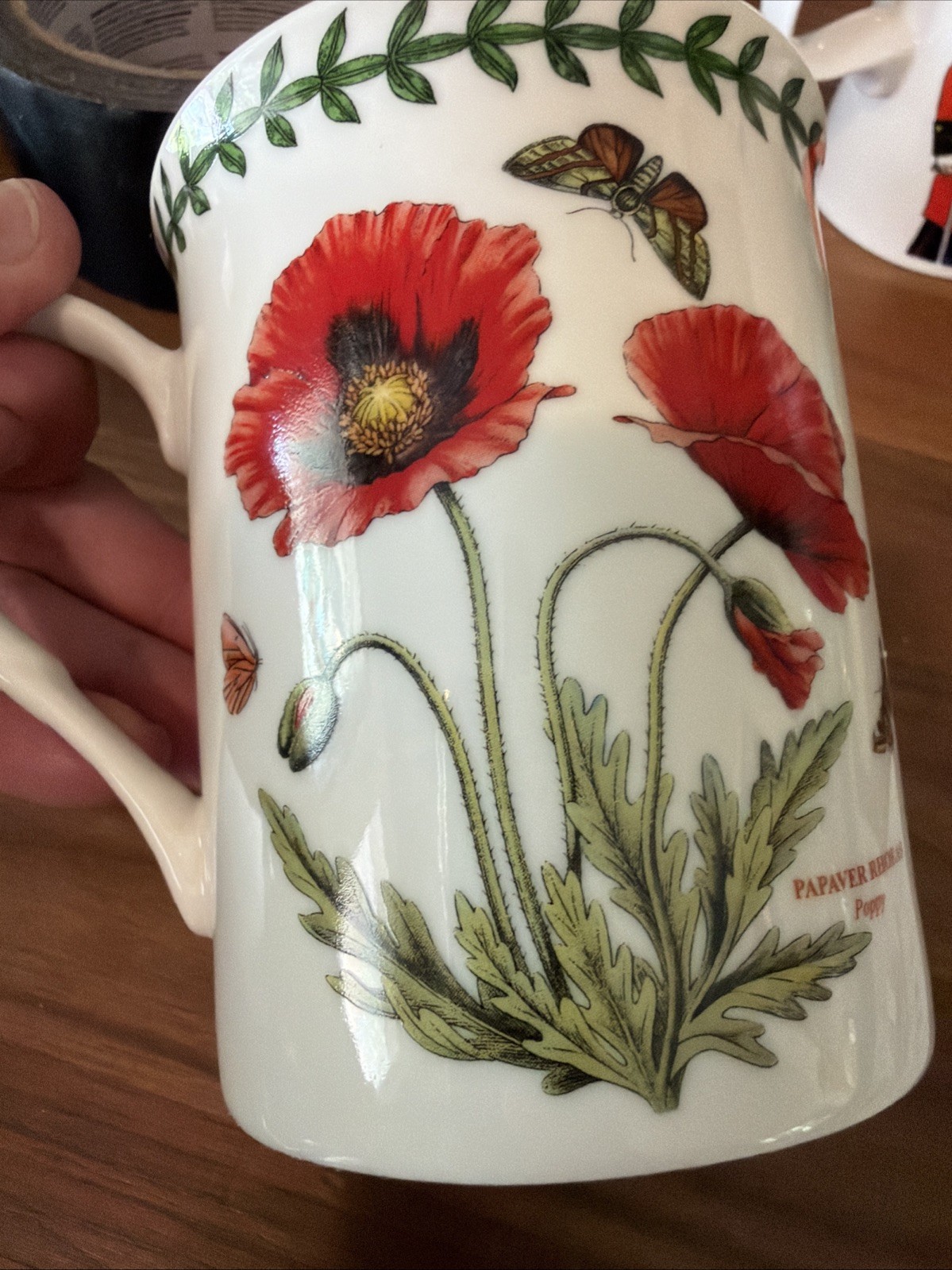 Portmeirion Botanic Garden Ceramic Poppy Coffee Mug Cup