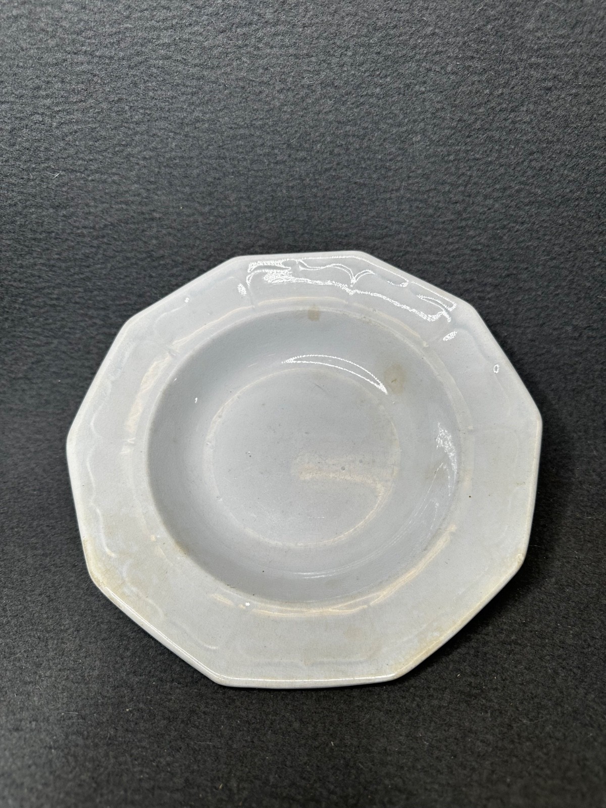 Antique Small White Ironstone T.G. 9.25” Plate Dish