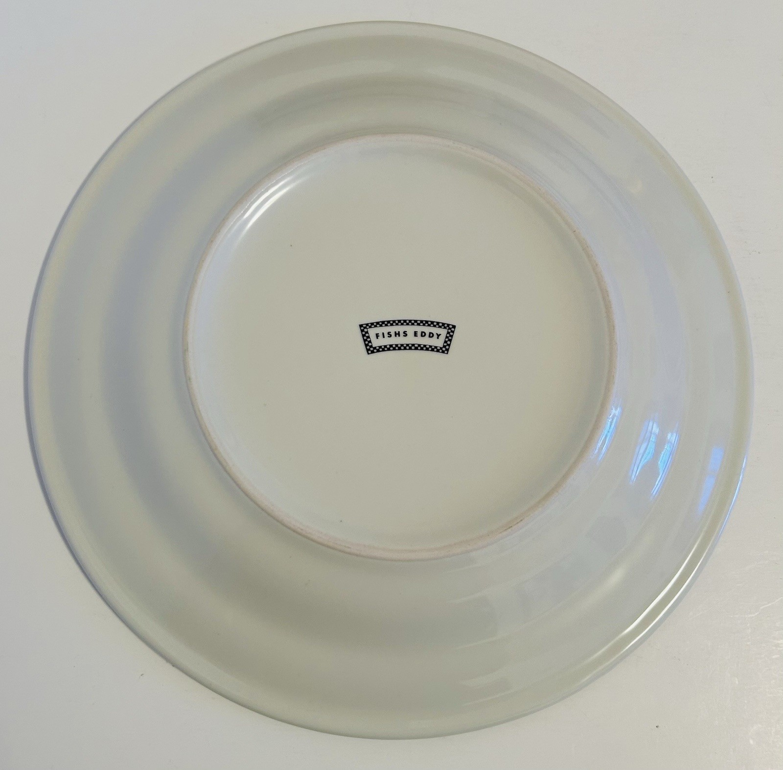 Fishs Eddy Funny Bad Cook Awkward Meal Themed Dinner Plate 10.25” Stoneware VTG