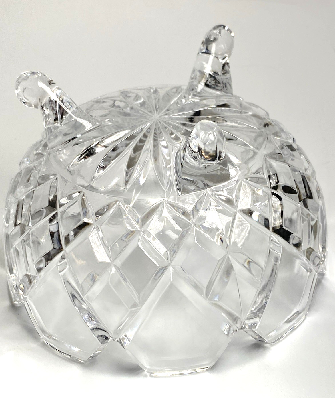Pretty Three Footed Lead Crystal/Glass? Candy Dish/Bowl