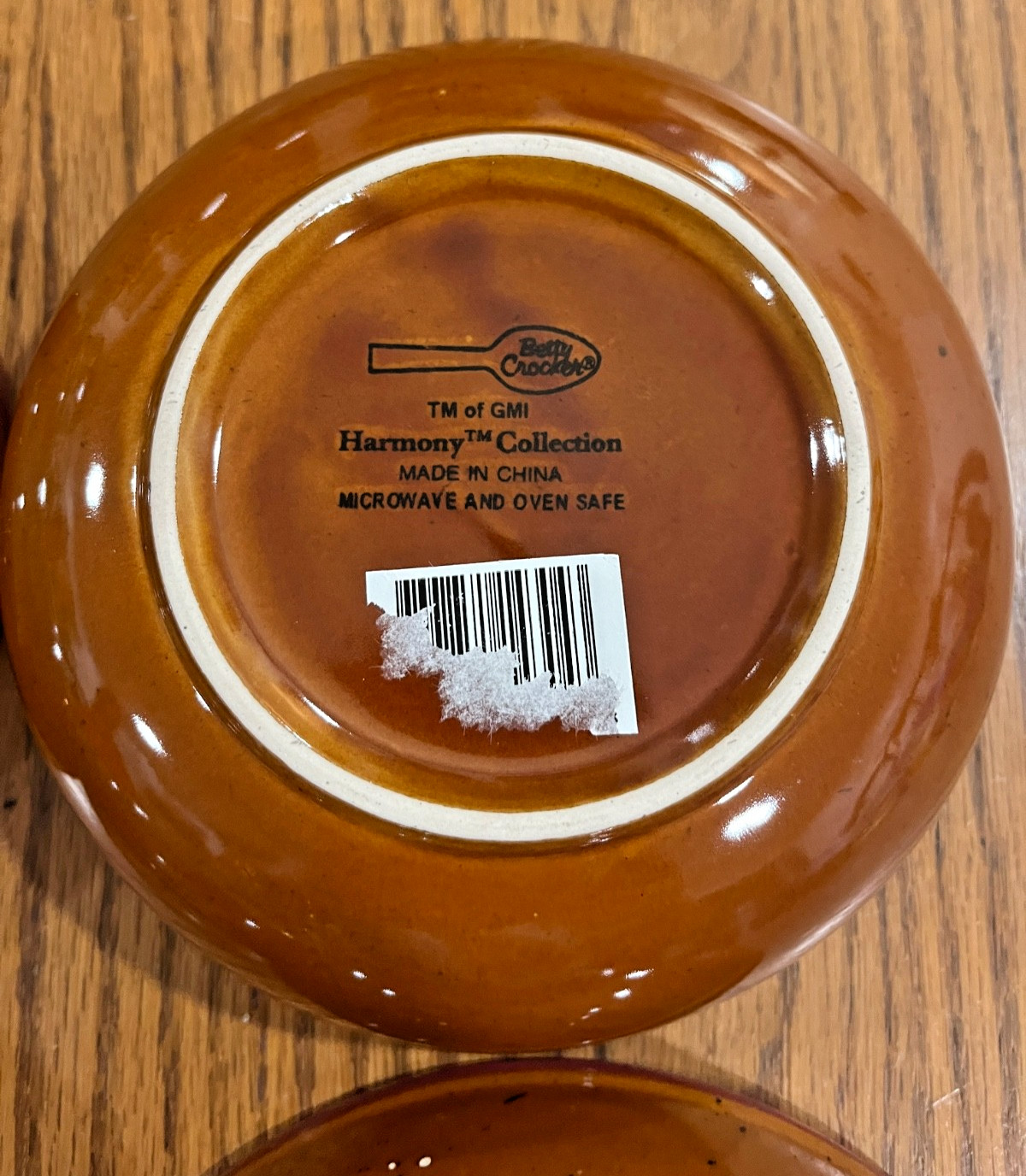 6 New BETTY CROCKER SoupCEREAL BOWLS Harmony Collection Burnt Orange/MAROON Rare