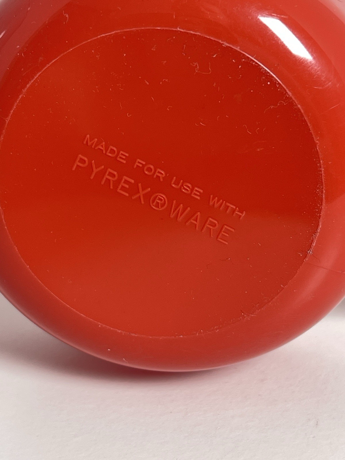Pyrex Red Snap In Glass Cup Pyrexwear Mid Century Vintage Set Of 2