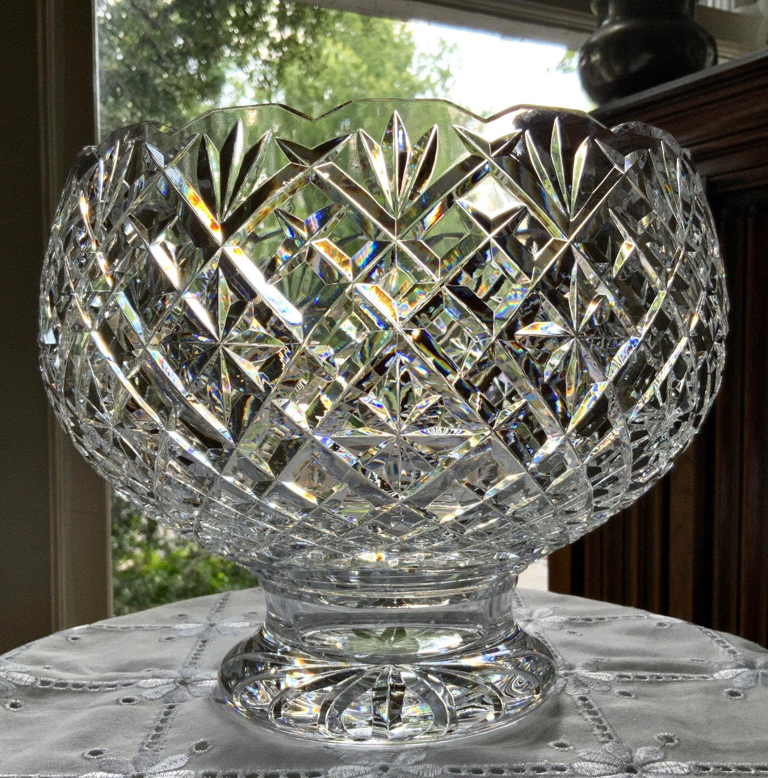 WATERFORD CRYSTAL PERIOD COLLECTION 9.5″ CENTRE BOWL PUNCH BOWL #296/871 IRELAND