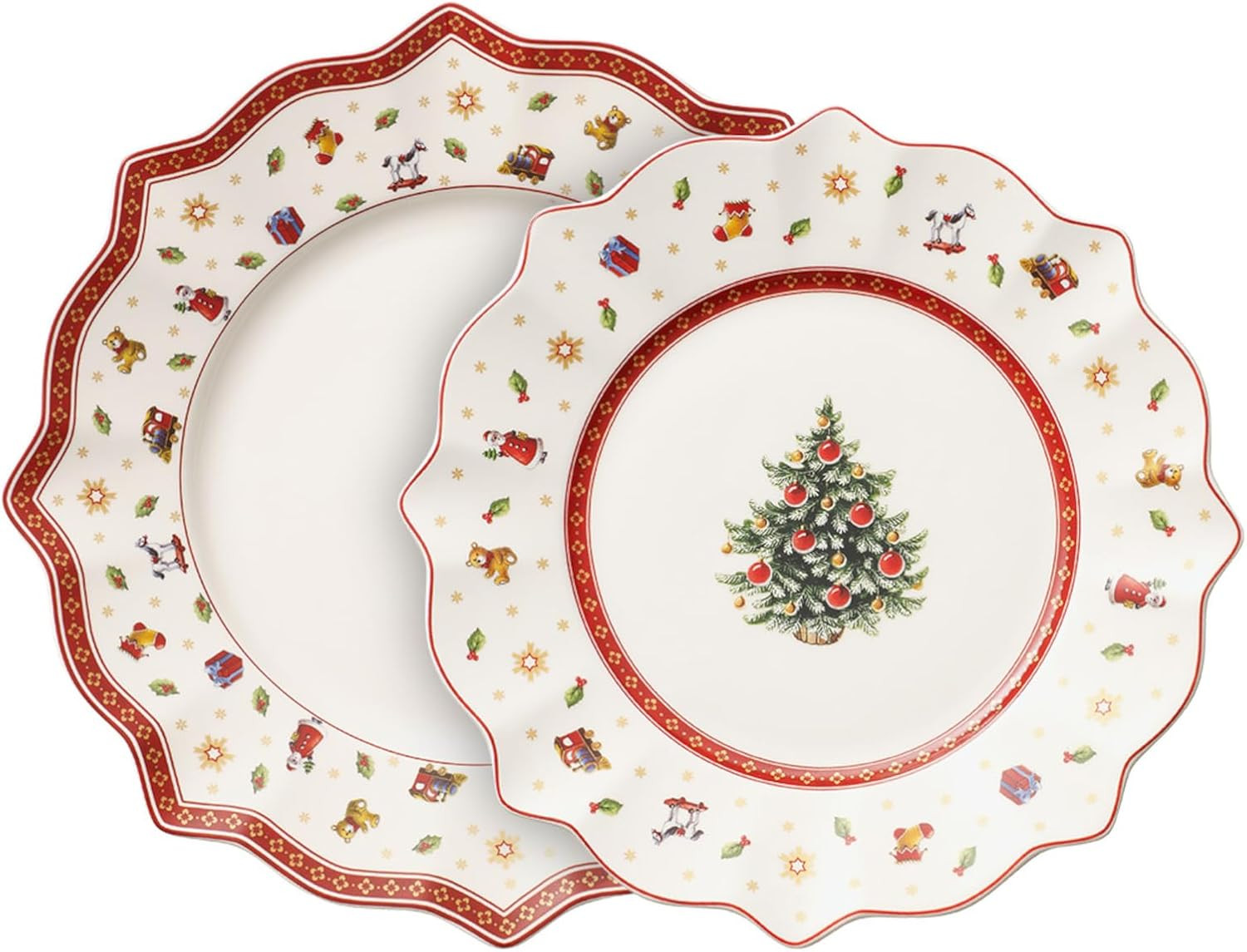 Vibrant 8-Piece Premium Porcelain Plate Set – Toy’s Delight Collection