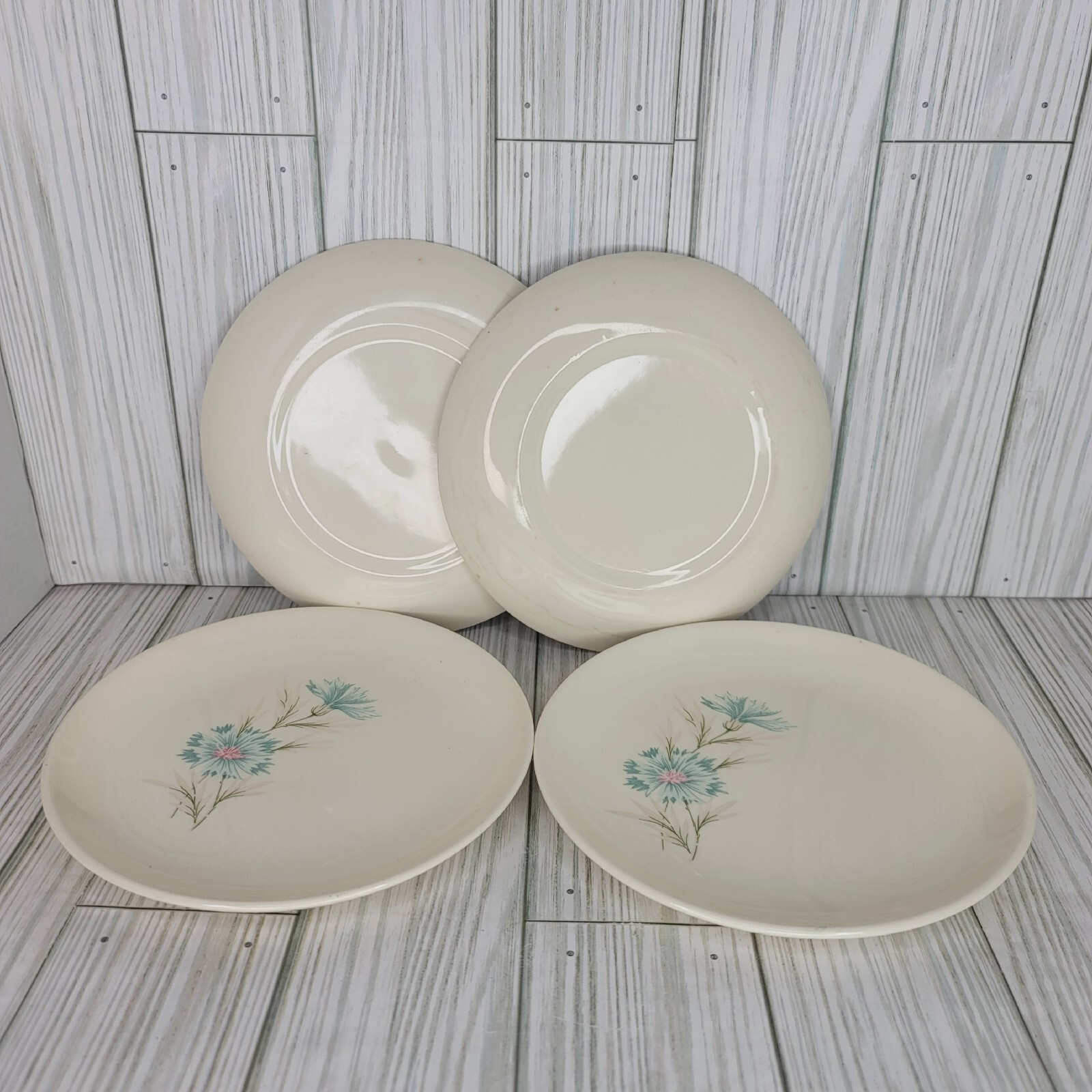 4 Vintage Taylor Smith Taylor Ever Yours Boutonniere Salad Plates 6.5in