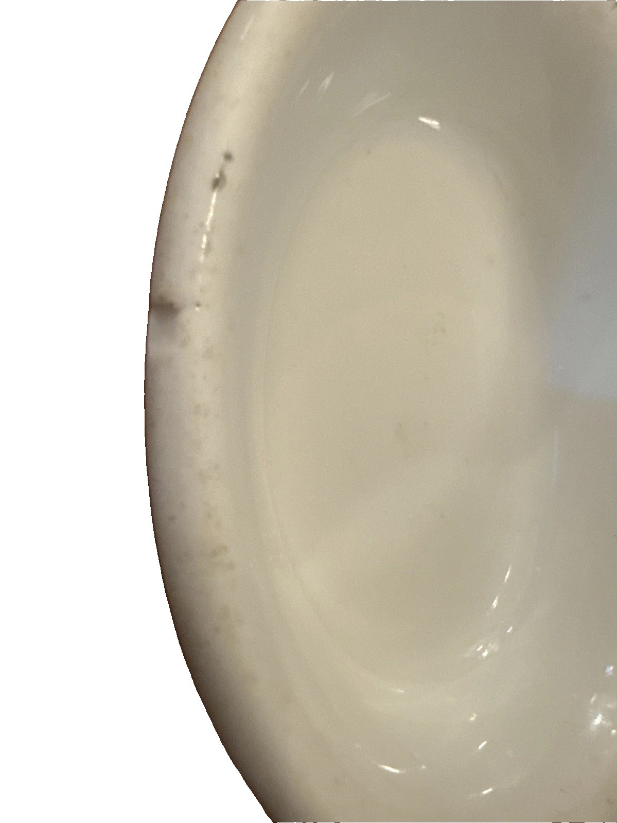 Antique White Greenwood China Trenton NJ Ironstone Soap Dish 1890s -Oval Shape