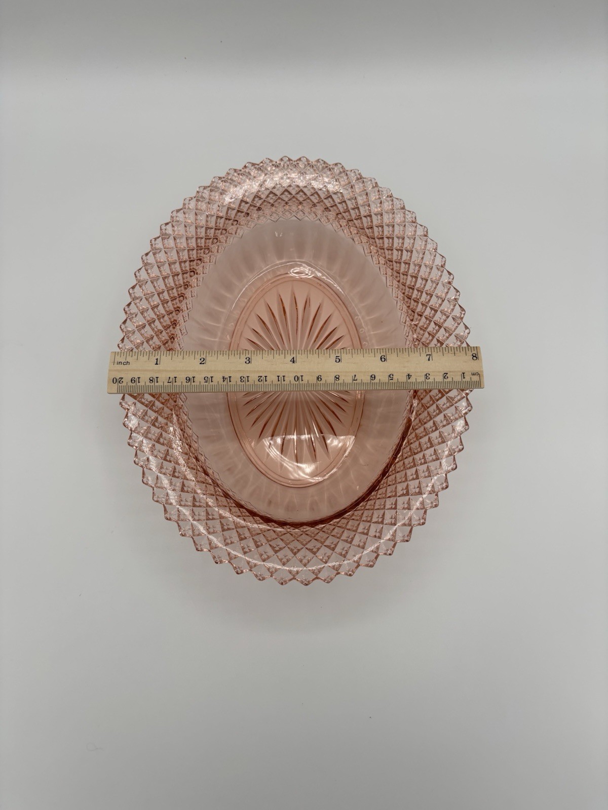 Anchor Hocking Miss America Pink Oval Serving Dish 10.5″ Depression Glass