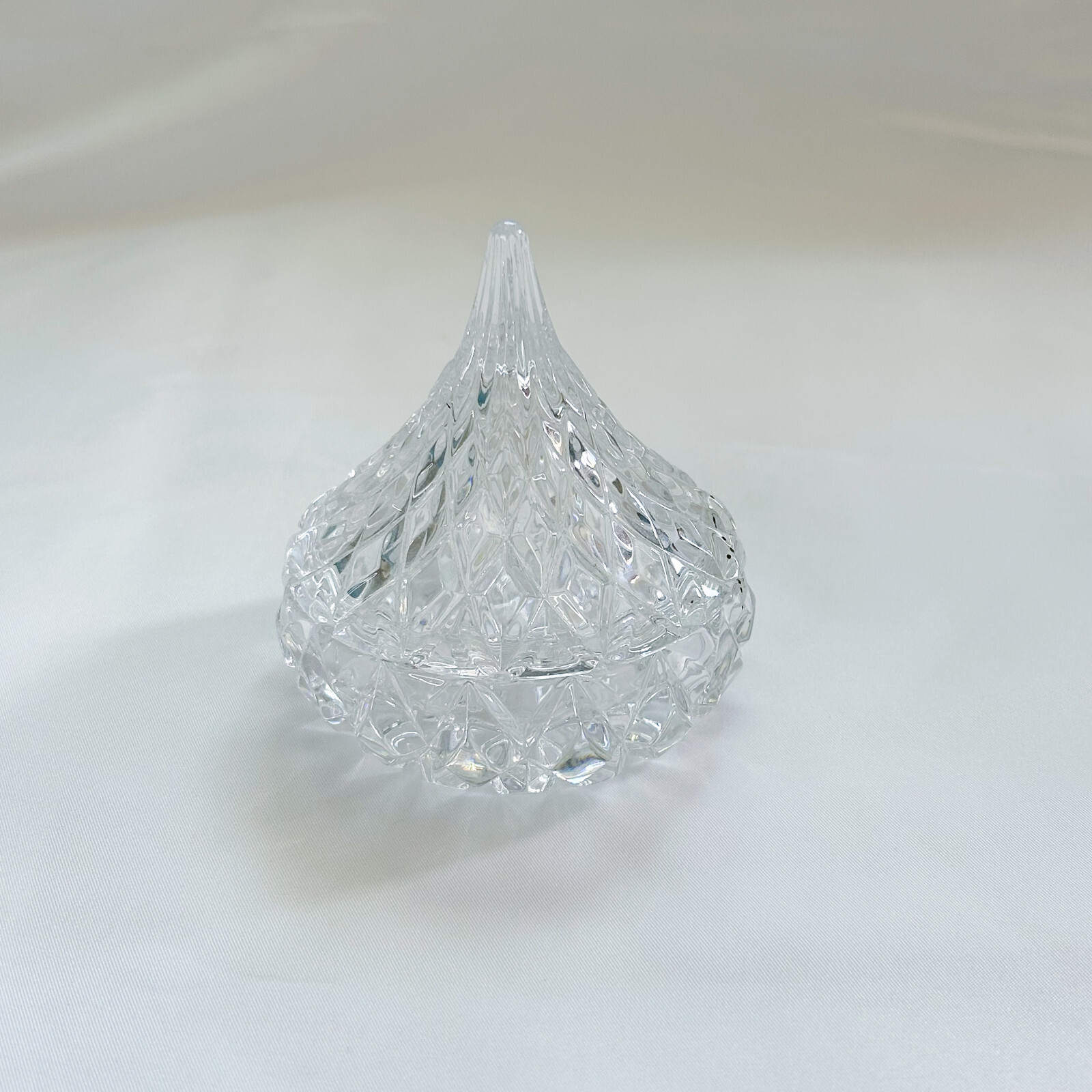 Hershey’s Kiss 1987 Lead Crystal Two-Piece Dish by Jonal with Box