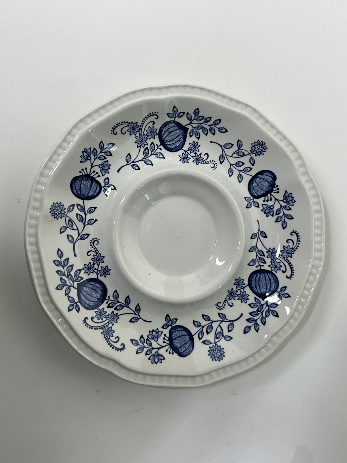 Kensington Ironstone Saucers Set of 7 England Blue Coventry Blue Onion