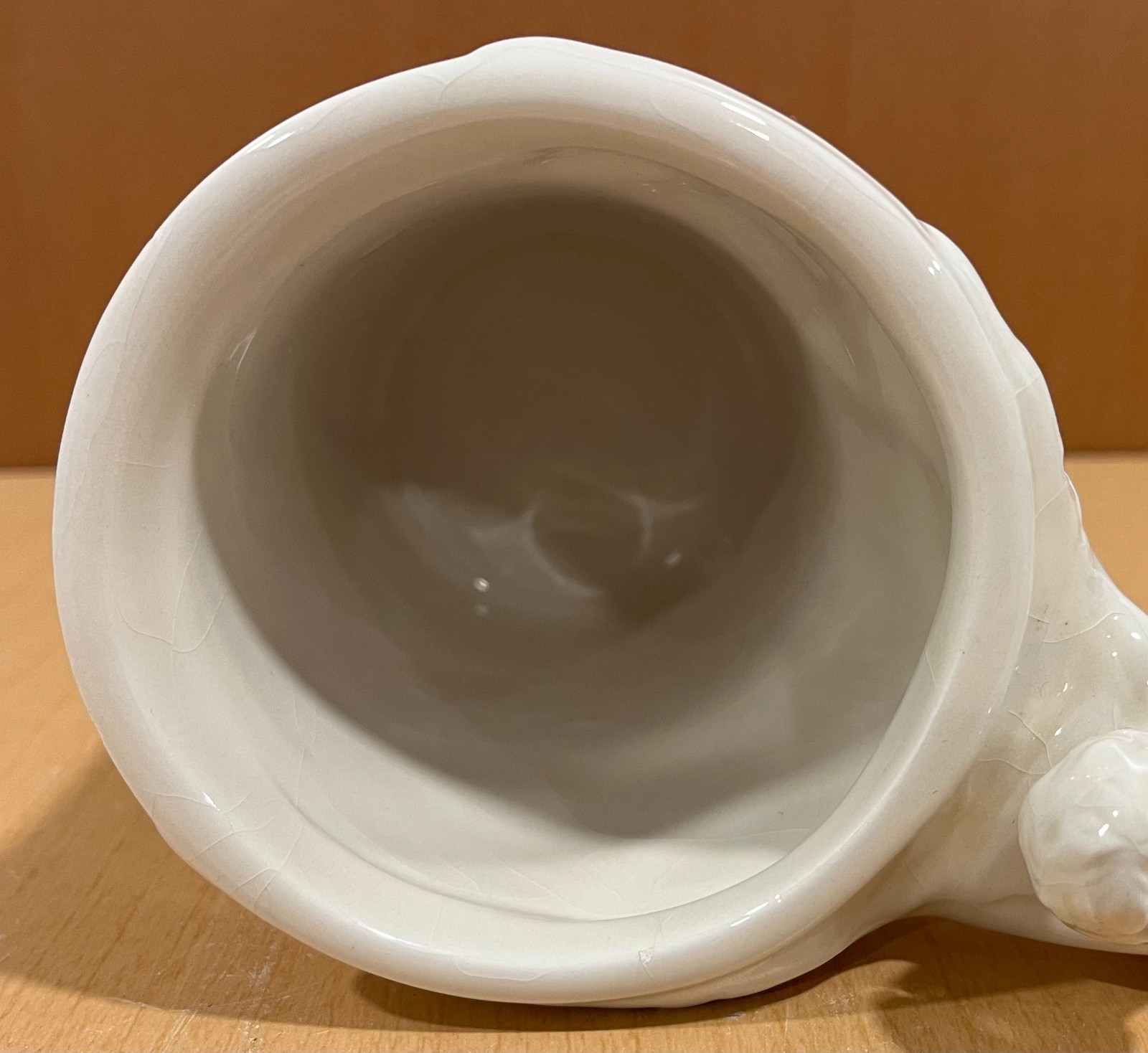 Angel Mug Set of 2 1994 McConnell Talus White Raised Design Wings