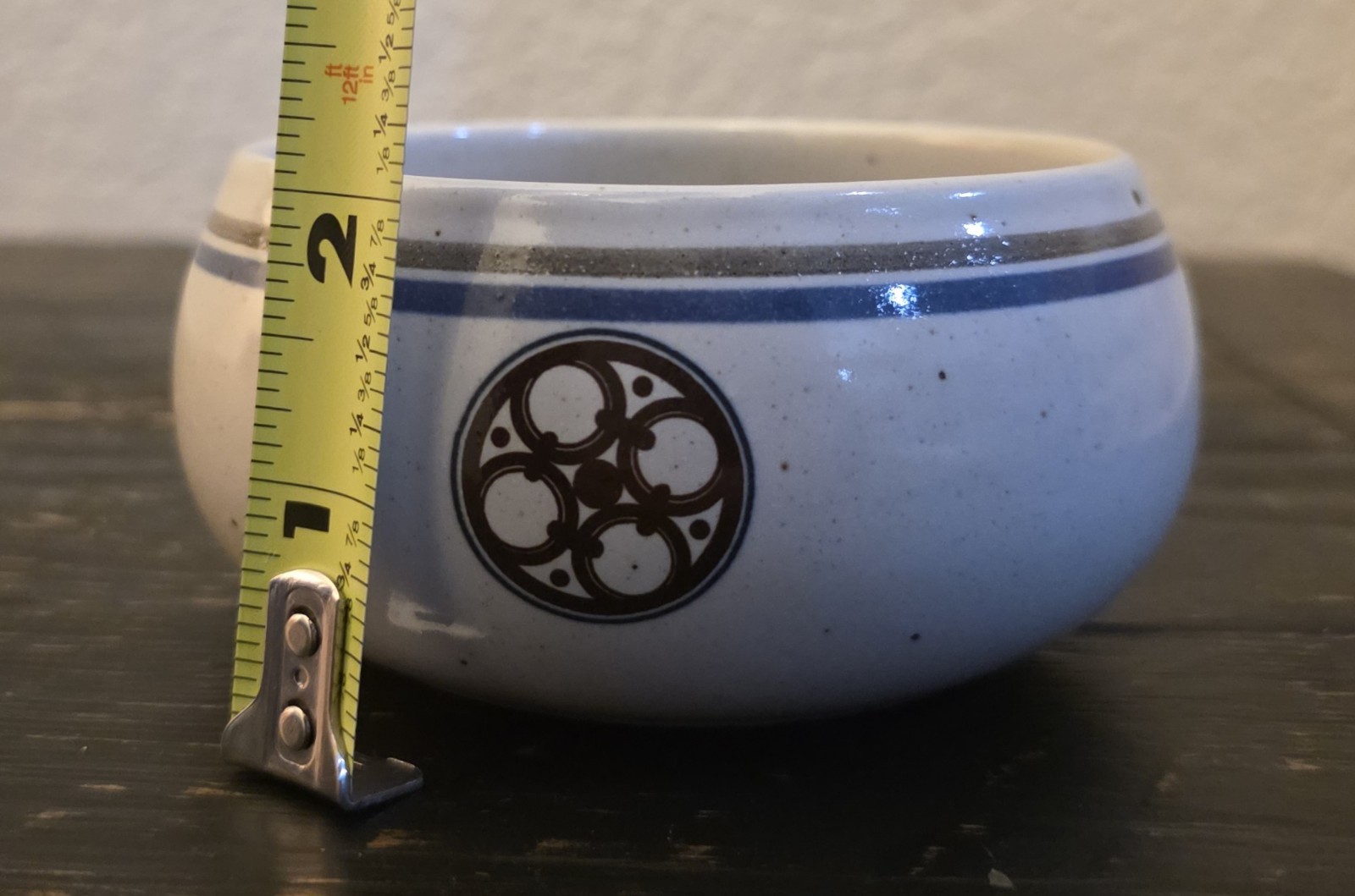 Peter Winquist Inari Pentik Original Grey Ceramic Bowl Finland Scandinavian 1979