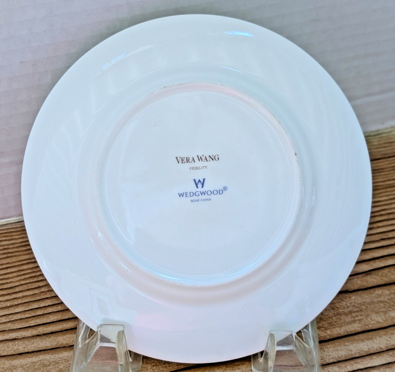 Vera Wang Fidelity Wedgwood Bread and Butter Plate Bone China Platinum Trim