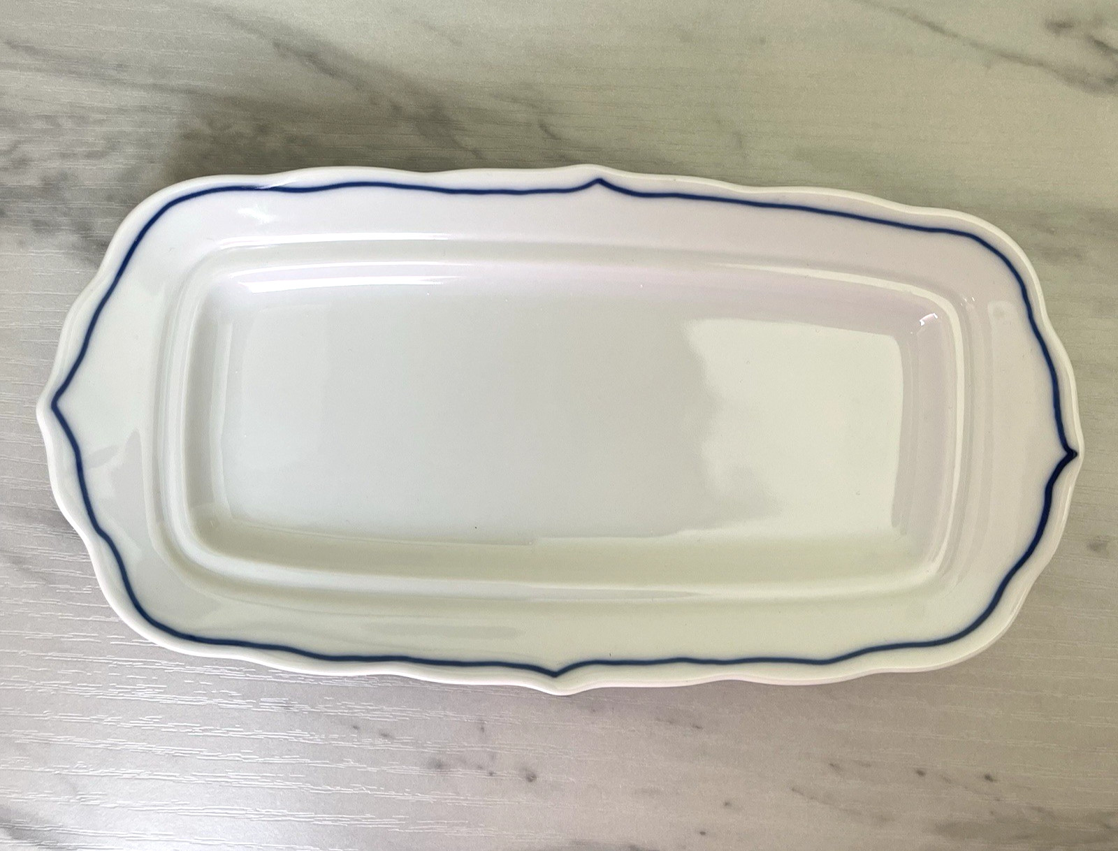 Vintage Blue Danube Covered Butter Dish 2 Pieces Japan Banner Mark